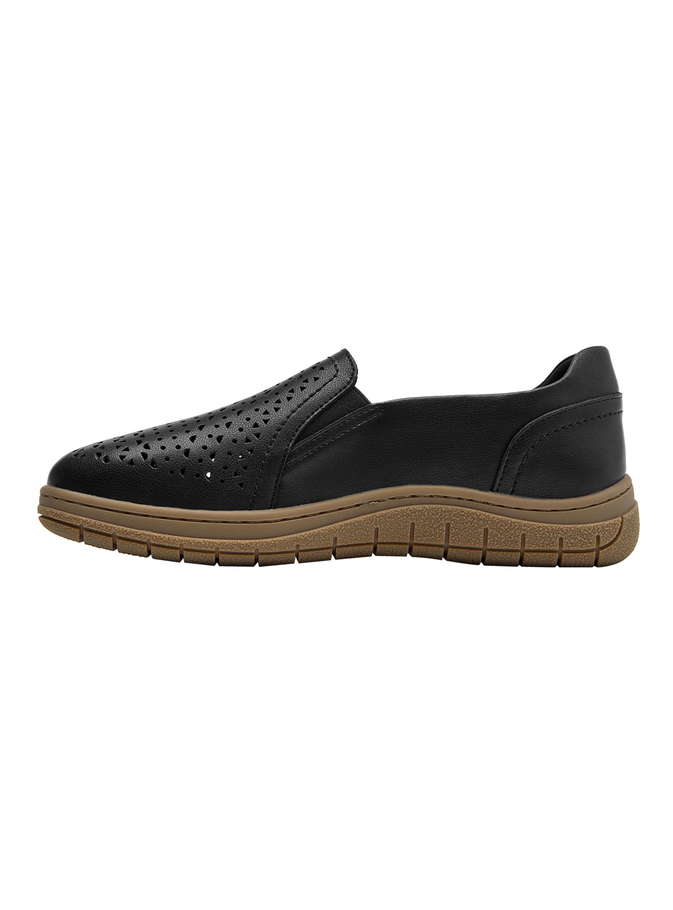 Zapato Casual Cerrado Cuero con Perforacioón Mujer-2
