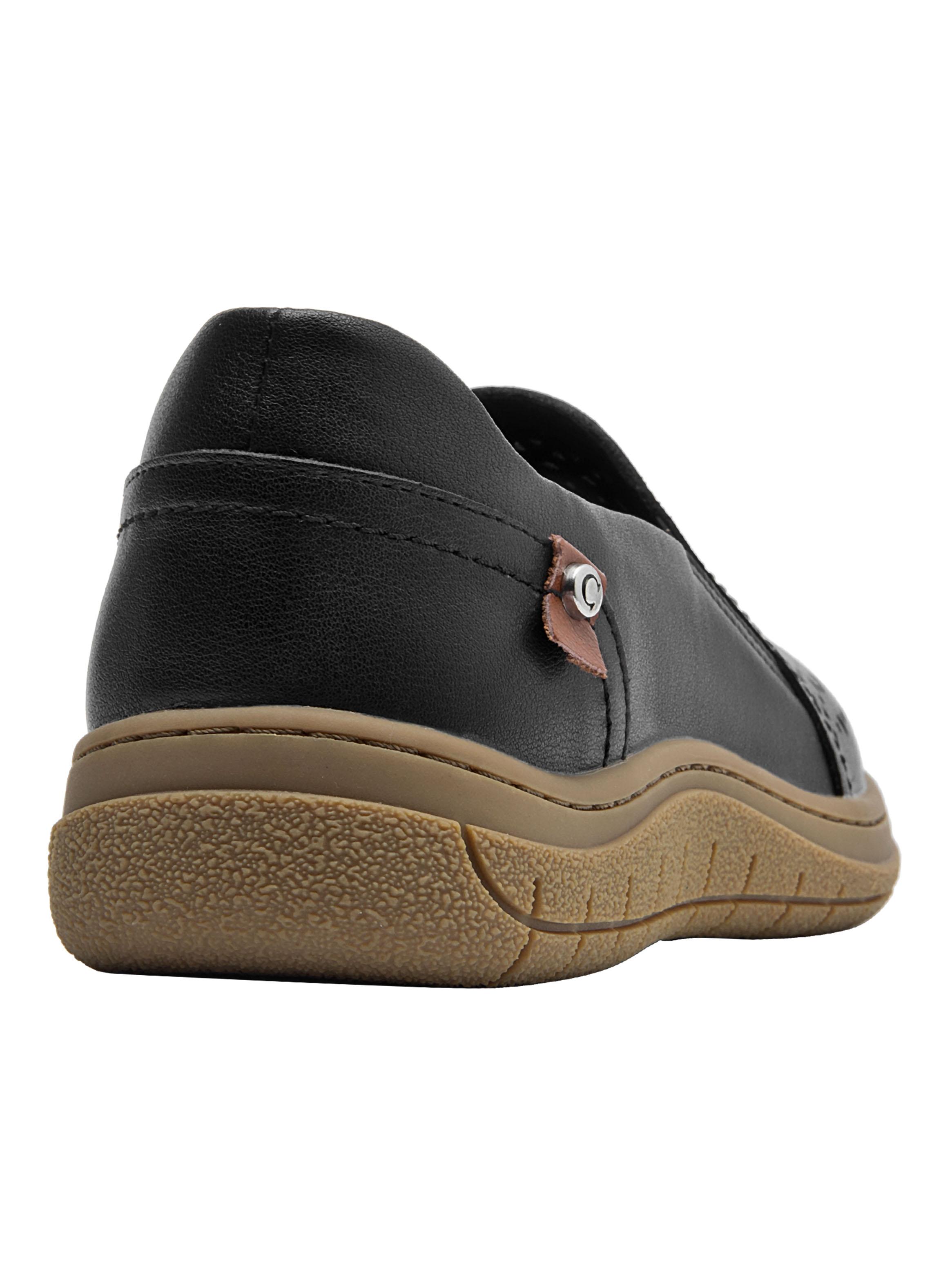 Zapato Casual Cerrado Cuero con Perforacioón Mujer-4