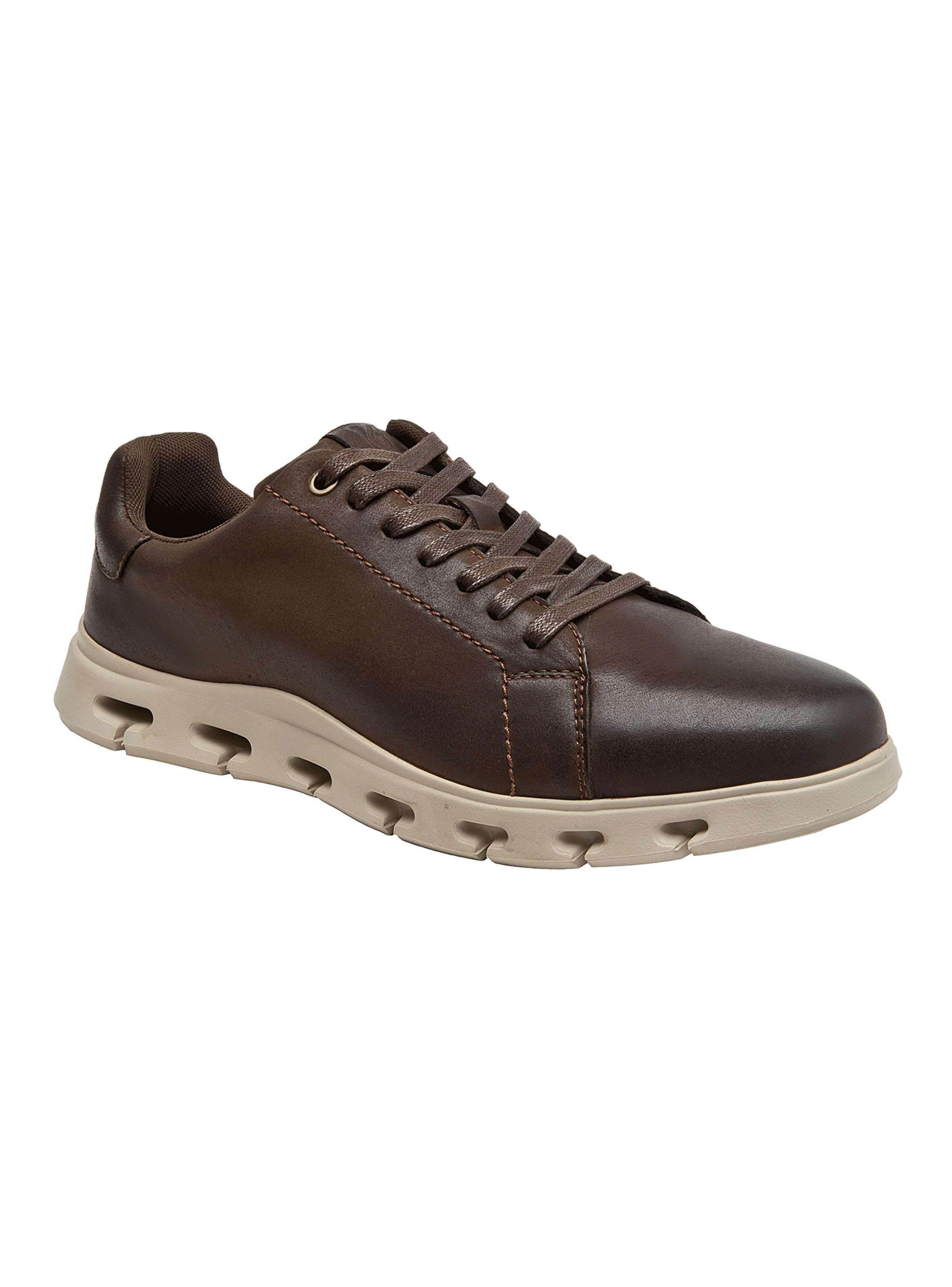 Zapato Casual Sport Acordonado Cuero Hombre-1