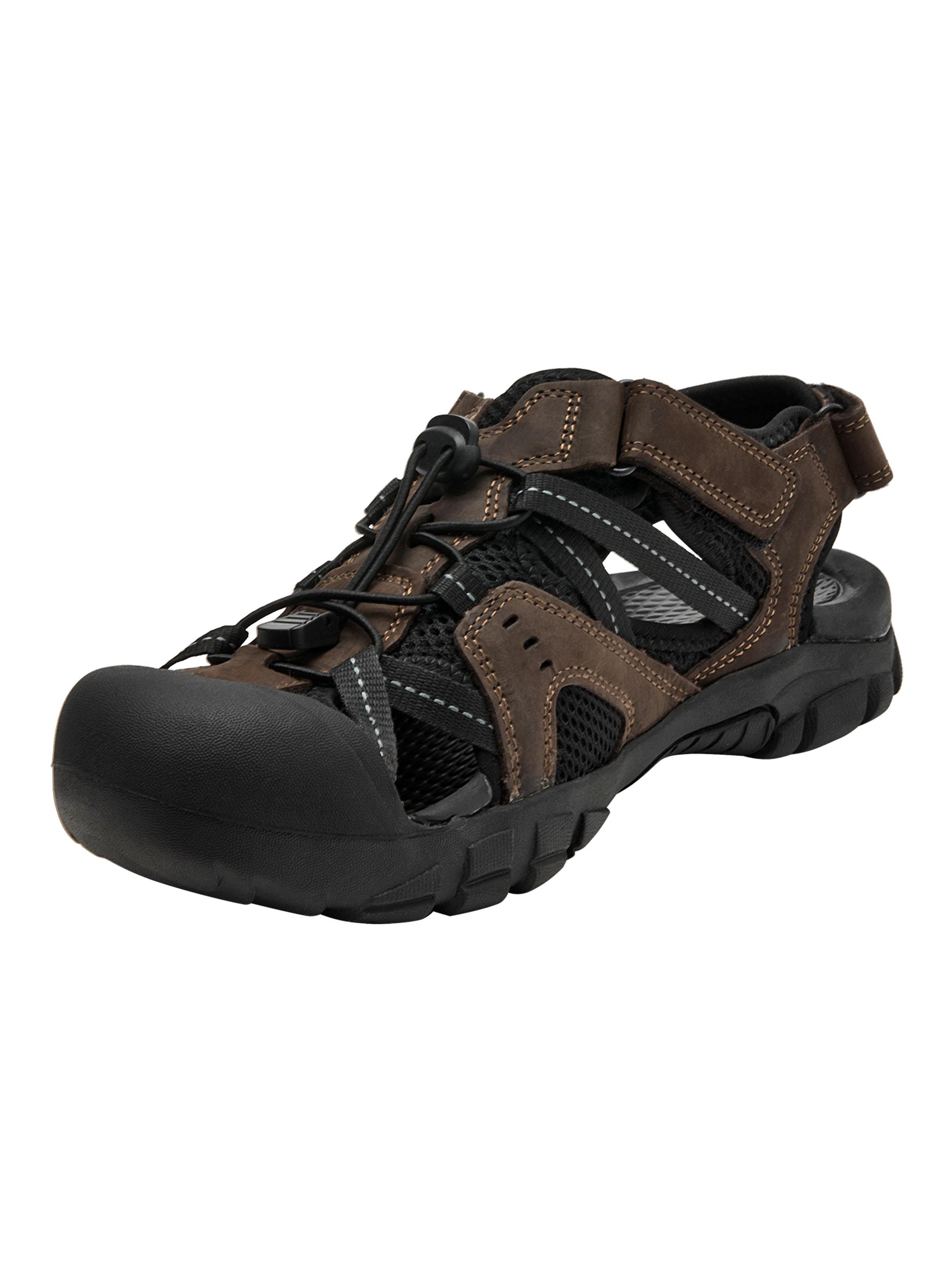 Sandalia Pjh0060 Outdoor Cuero Velcro Hombre-3