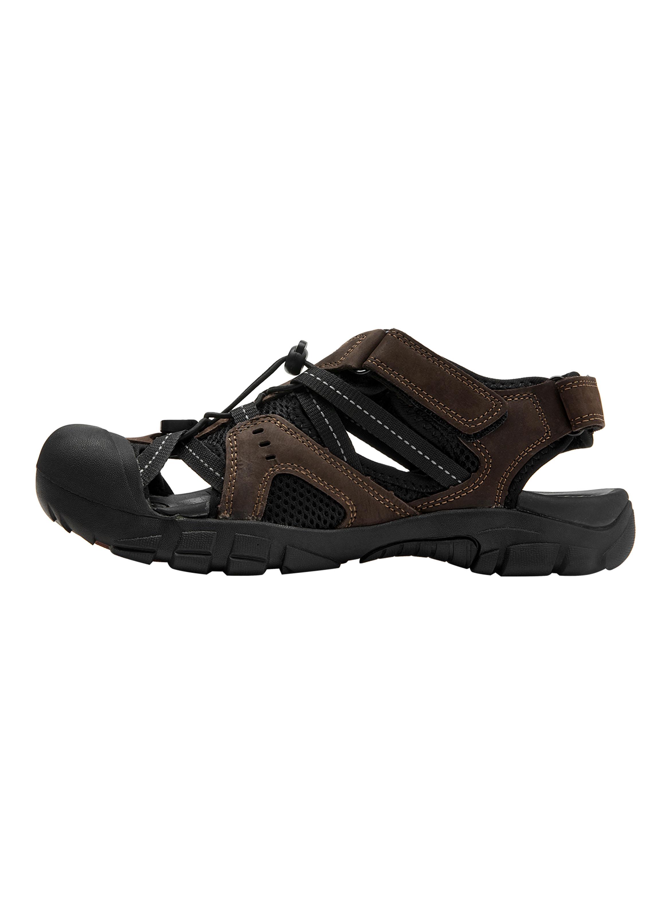 Sandalia Pjh0060 Outdoor Cuero Velcro Hombre-2