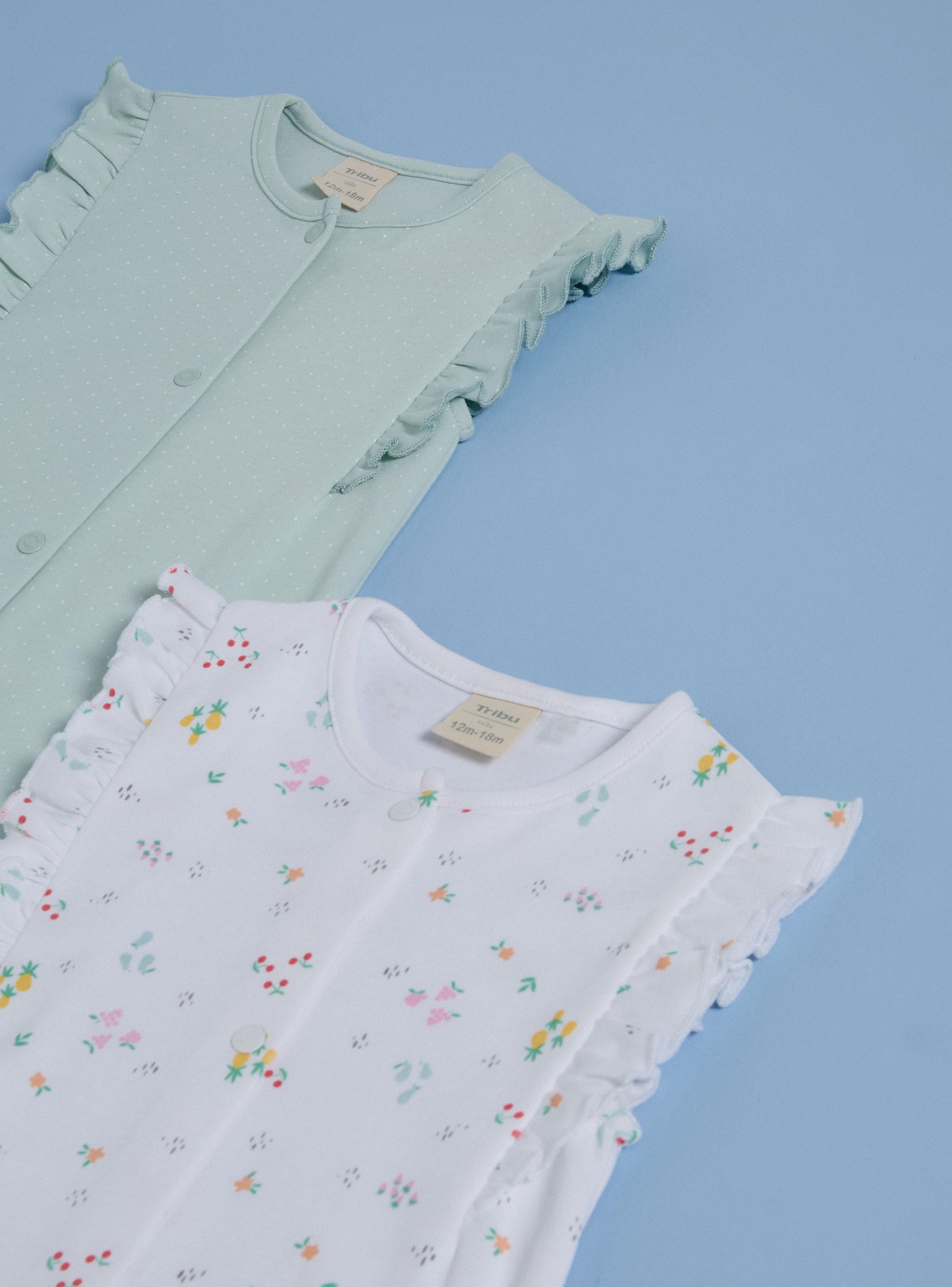 Pijamas Bipack Estampado con Vuelos en Mangas-2