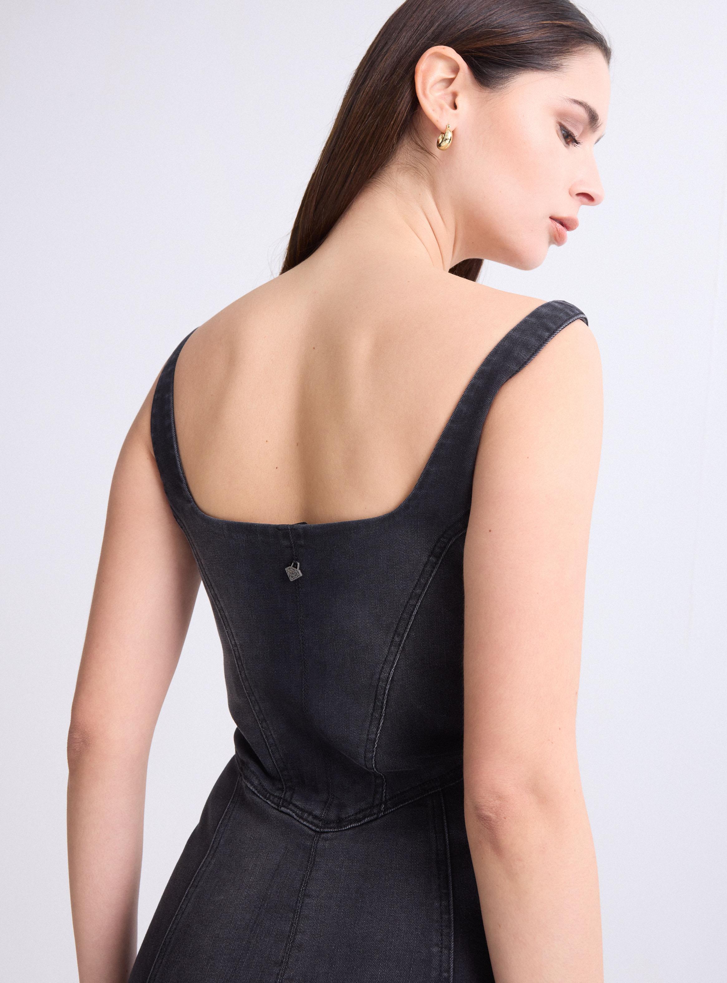 Vestido Corset con Cierre Delantero-3