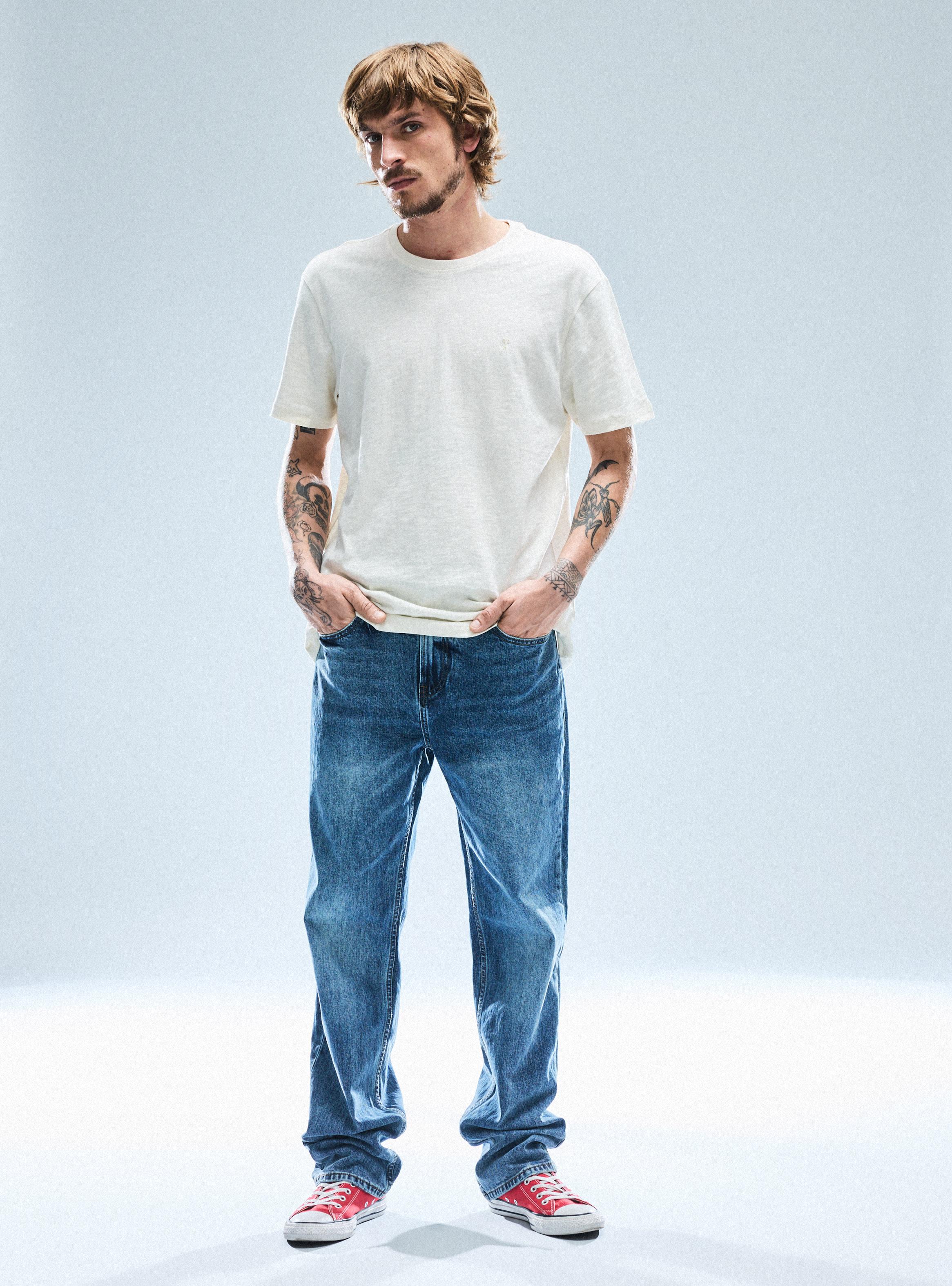 Jeans Tiro Medio Recto Straight Fit-4