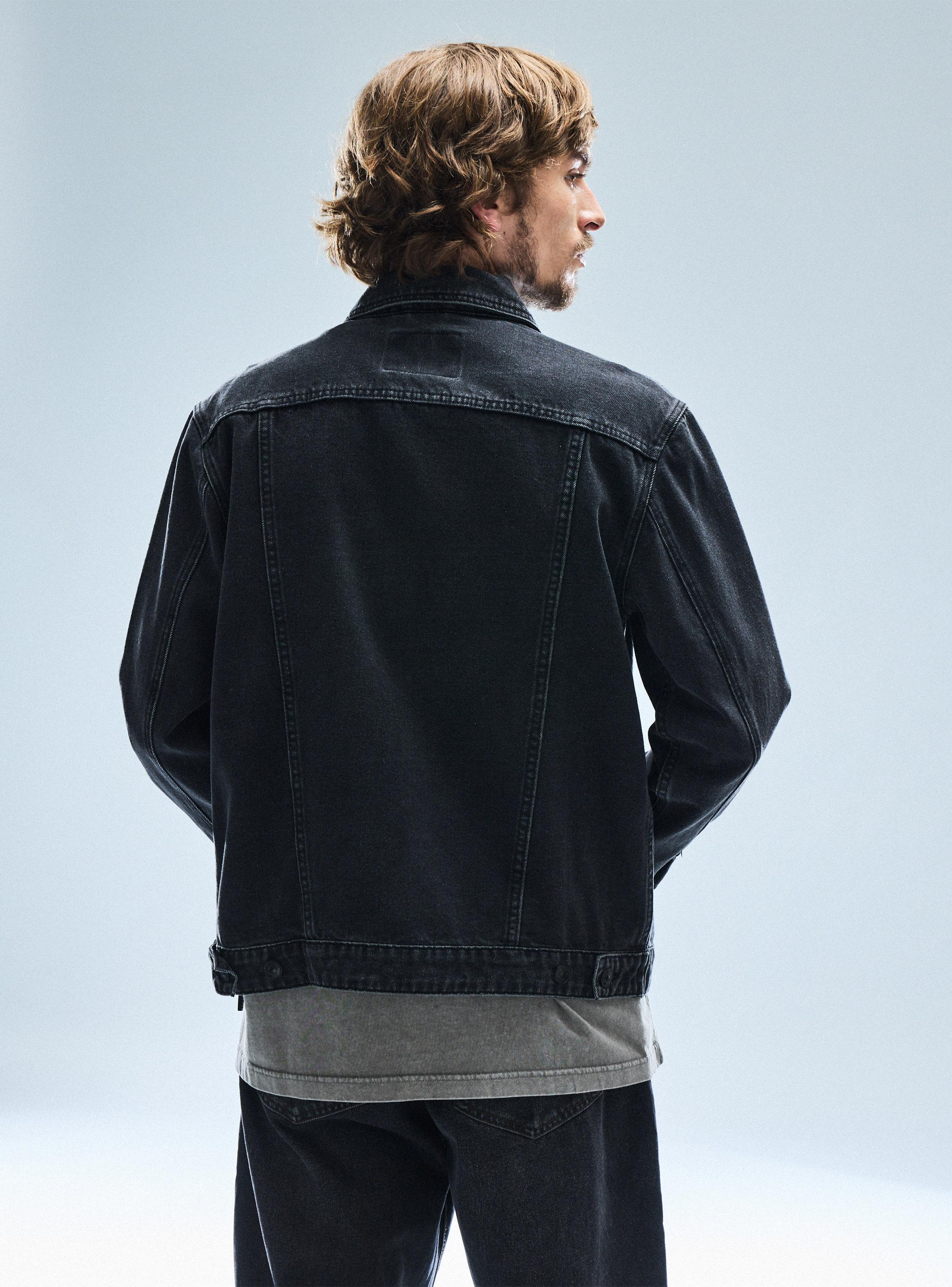 Chaqueta Trucker Negra-1