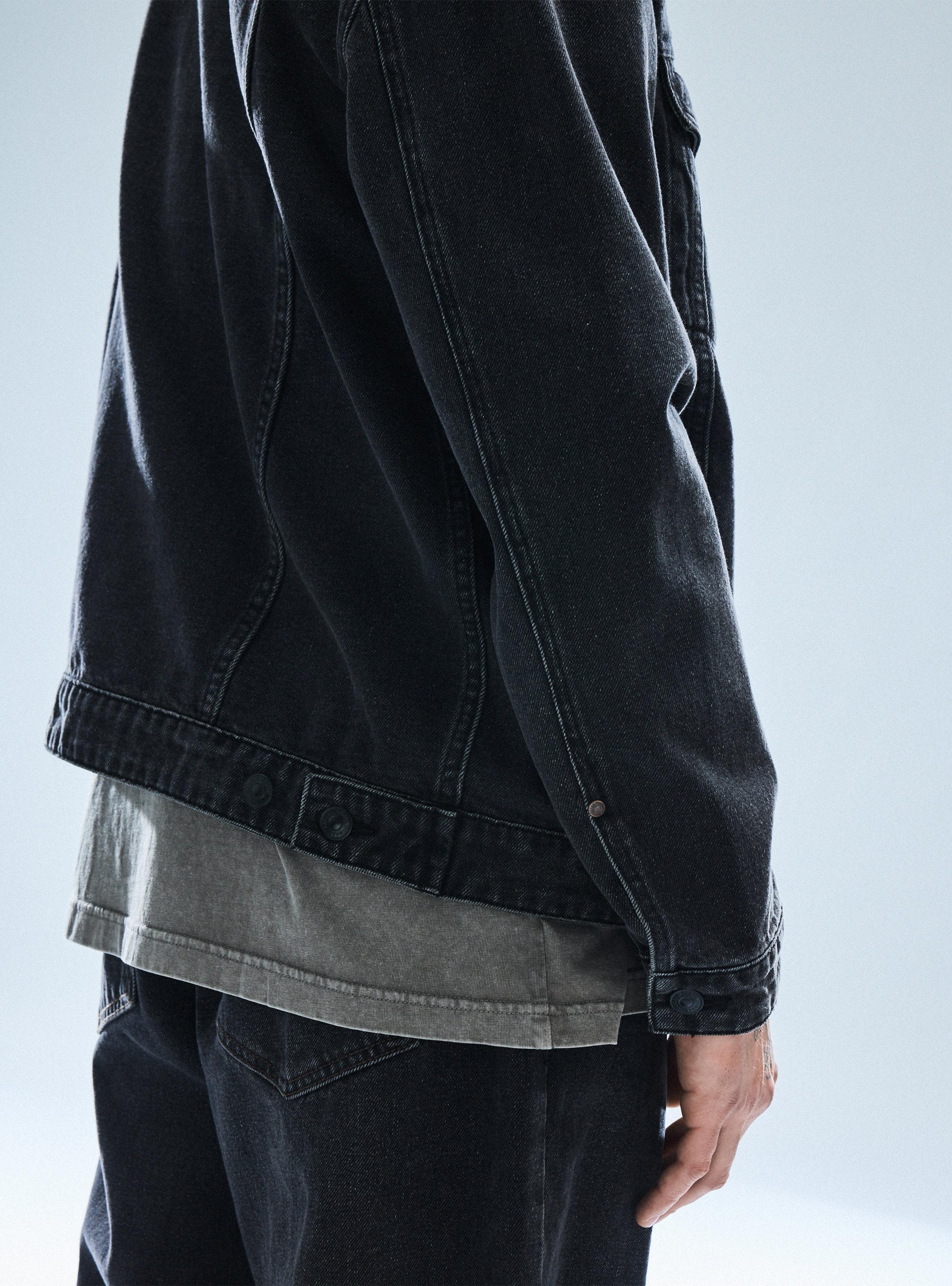 Chaqueta Trucker Negra-3