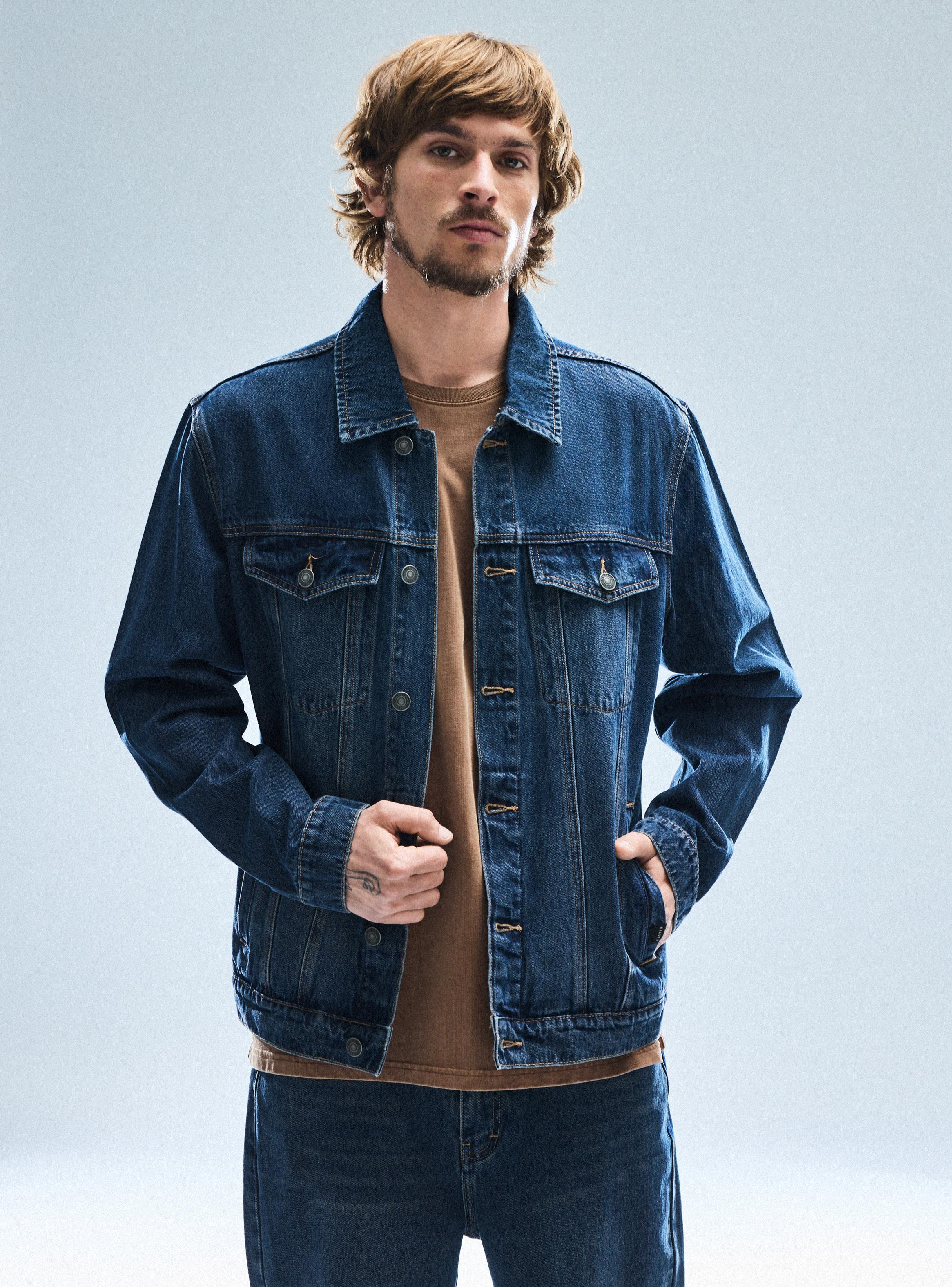 Chaqueta Trucker Azul-0