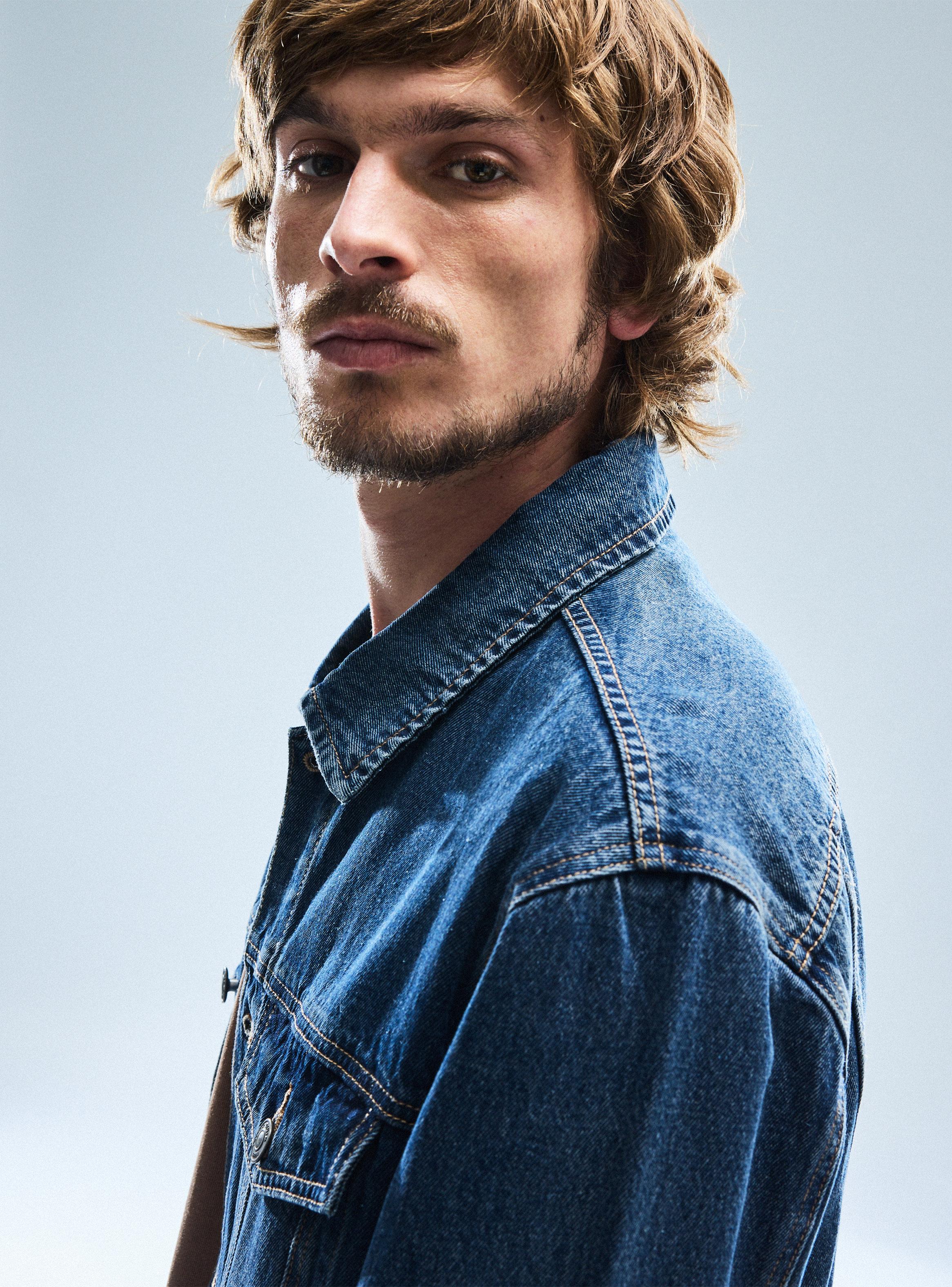 Chaqueta Trucker Azul-3