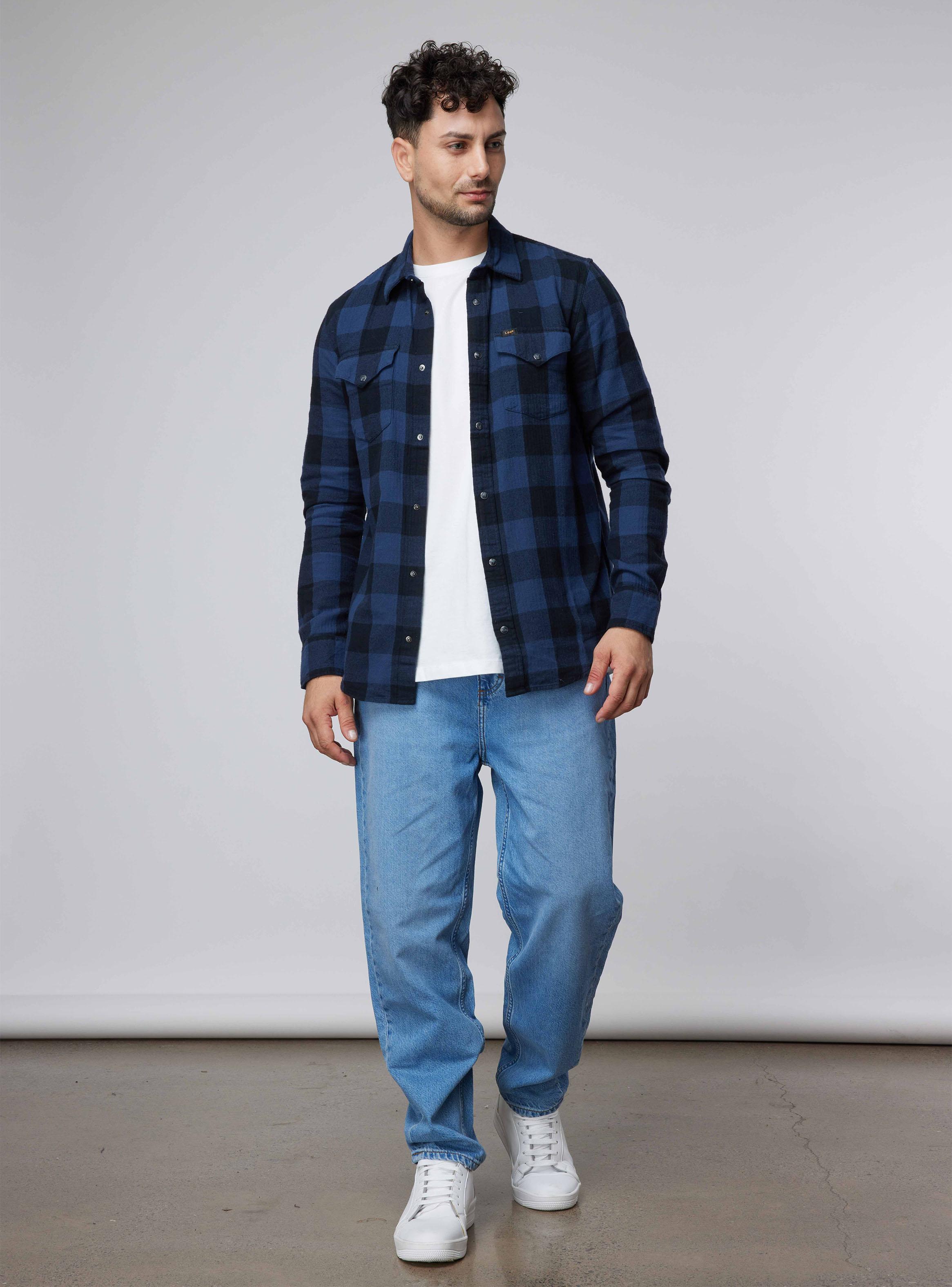 Camisa Leñadora Casual Print Cuadros-3