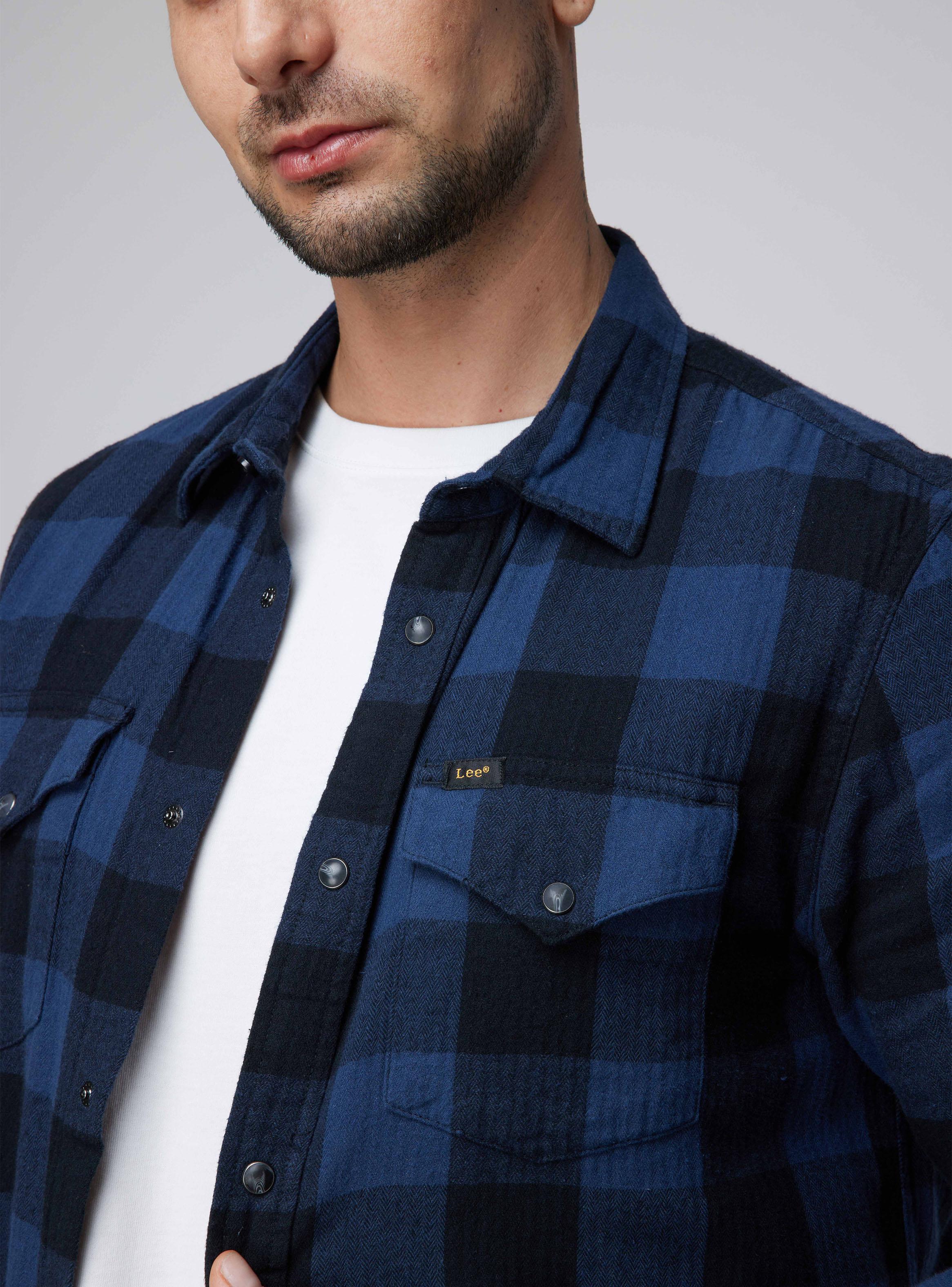 Camisa Leñadora Casual Print Cuadros-2