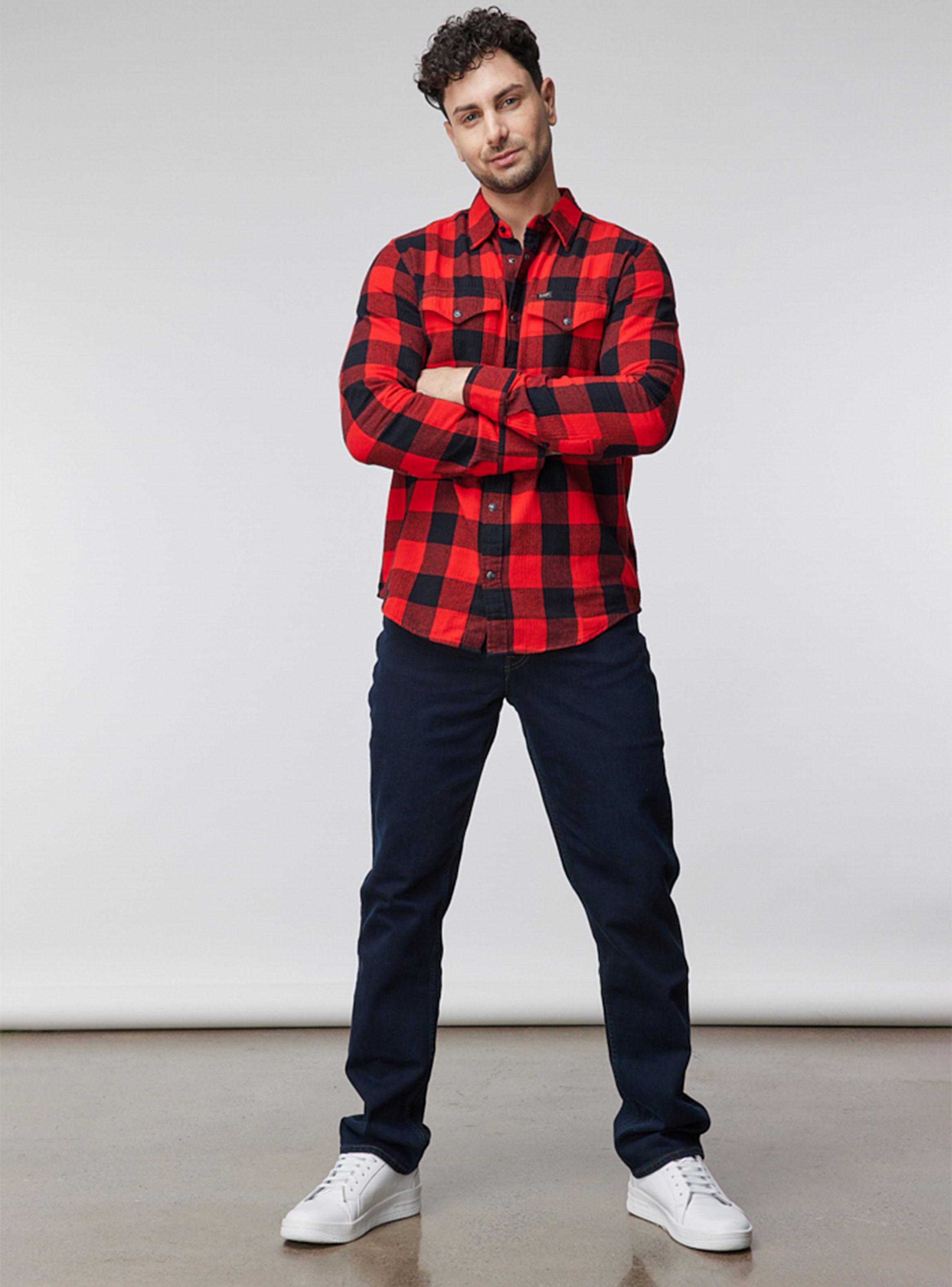 Camisa Leñadora Casual Print Wood-3