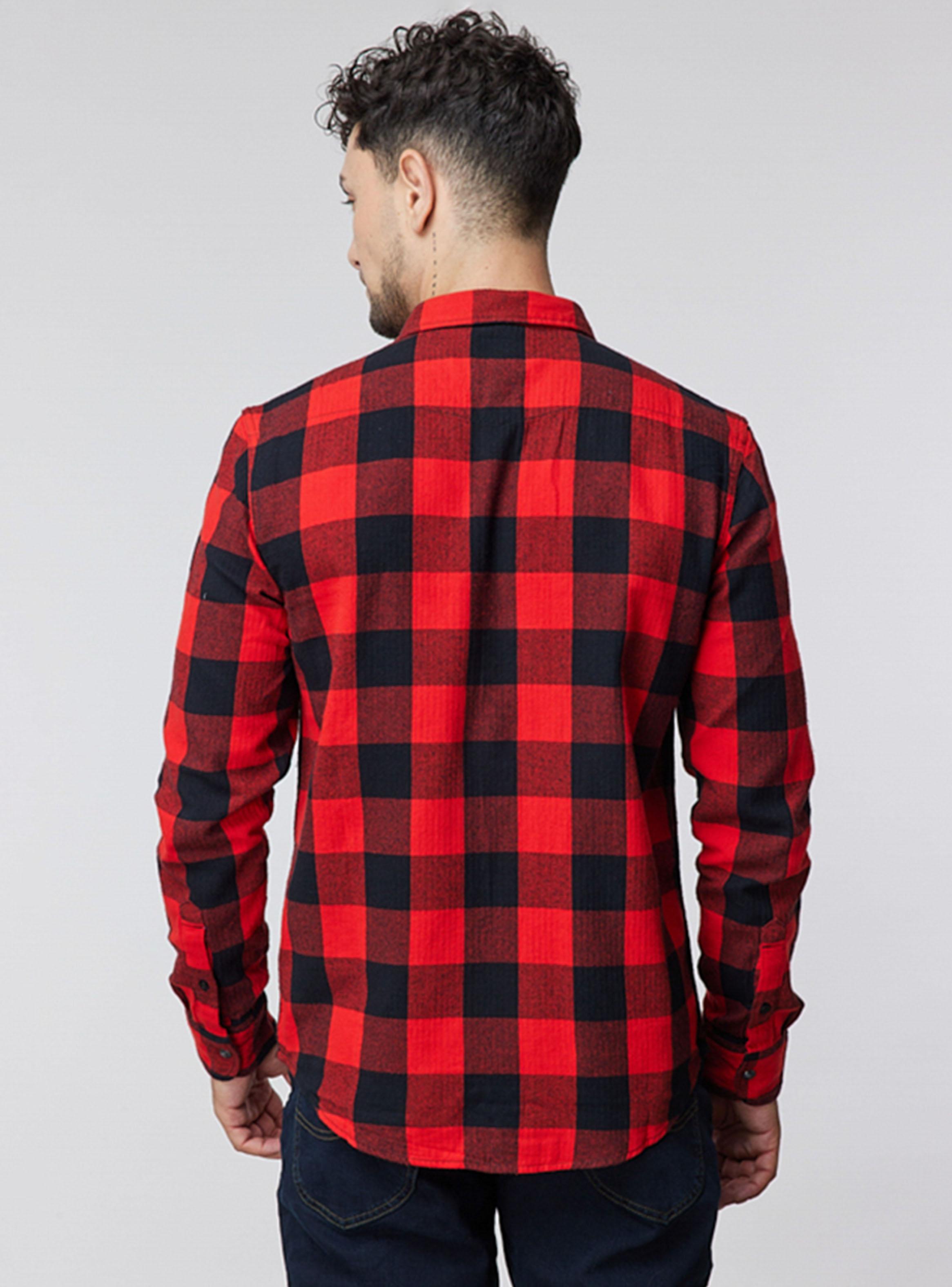Camisa Leñadora Casual Print Wood-1
