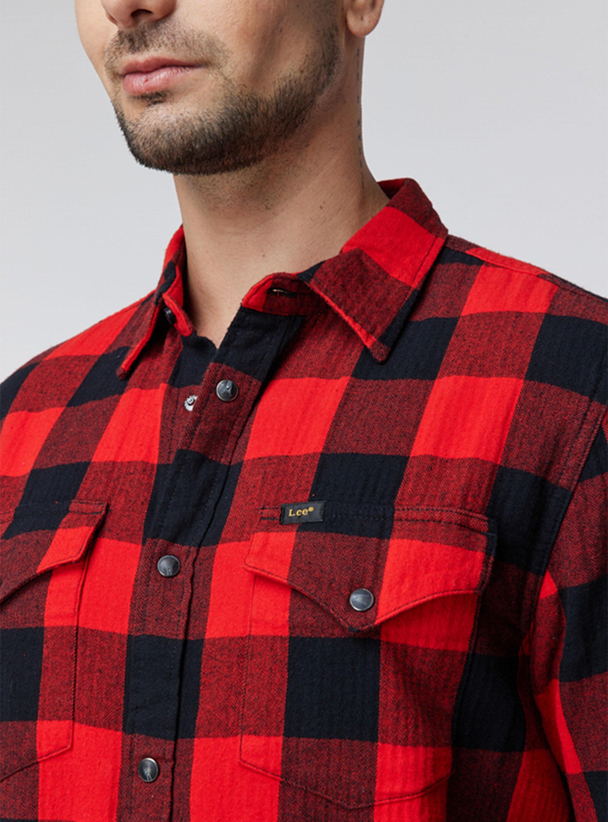 Camisa Leñadora Casual Print Wood-2