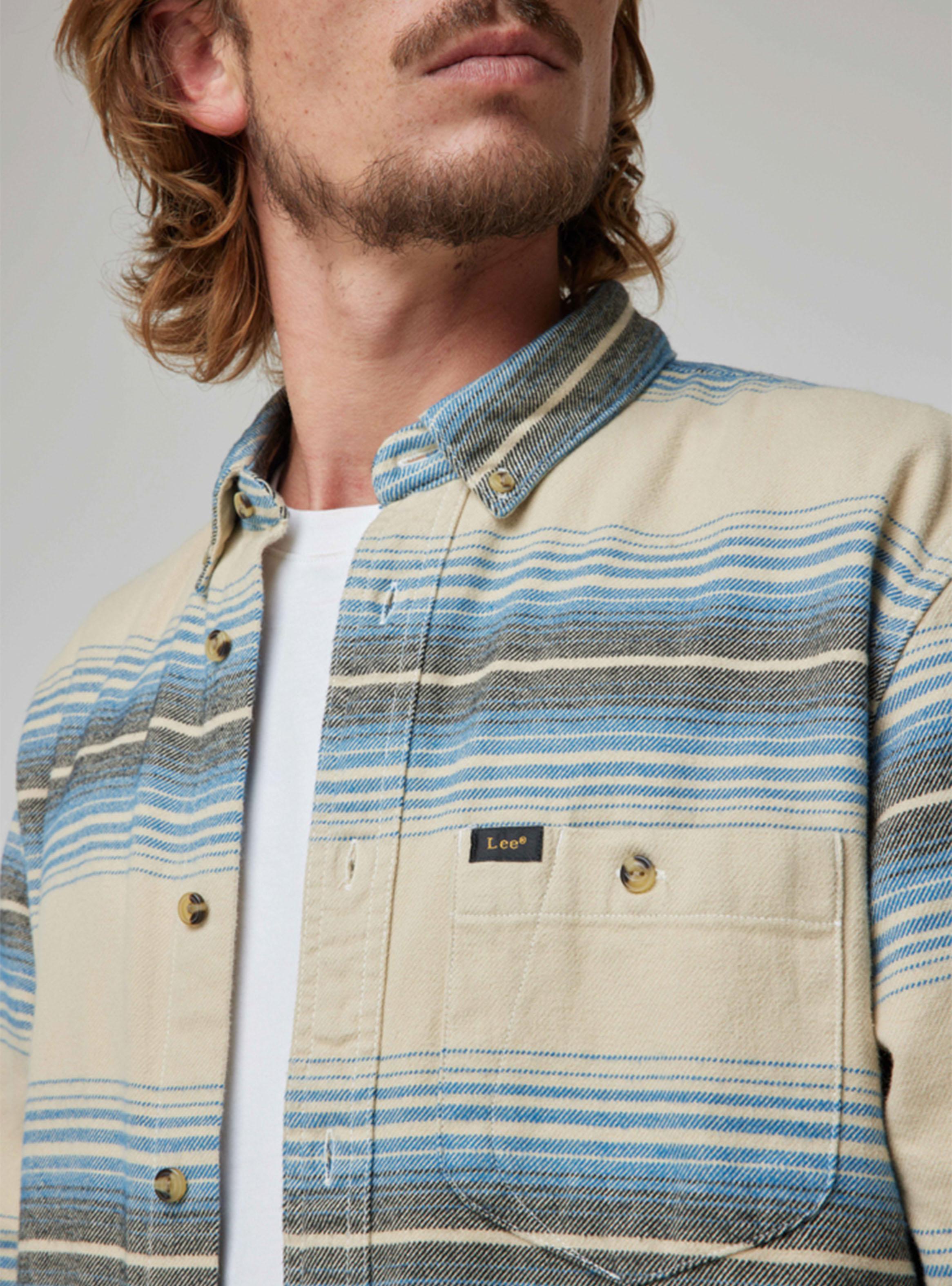 Camisa Casual Print Franjas-2