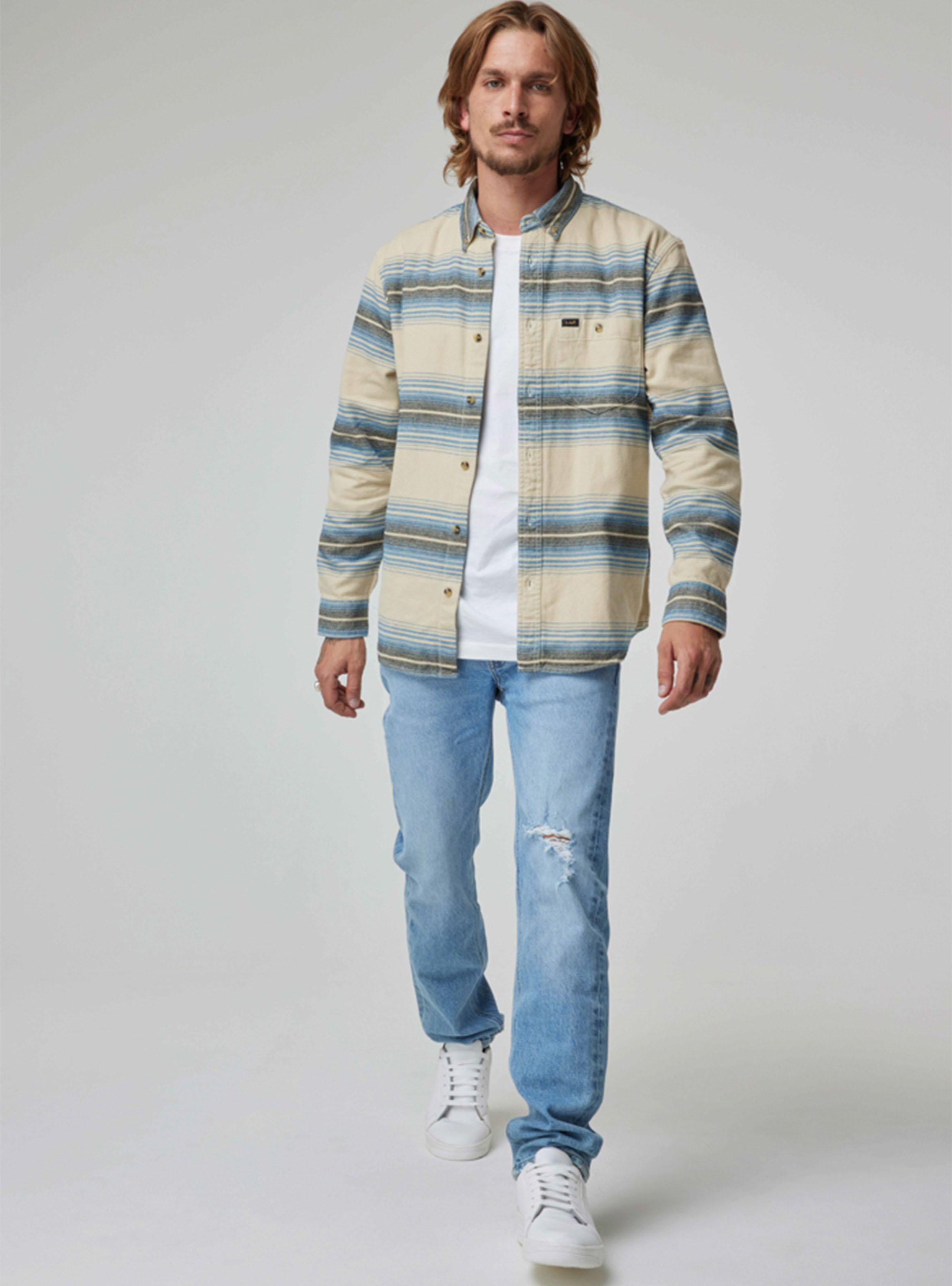 Camisa Casual Print Franjas-3
