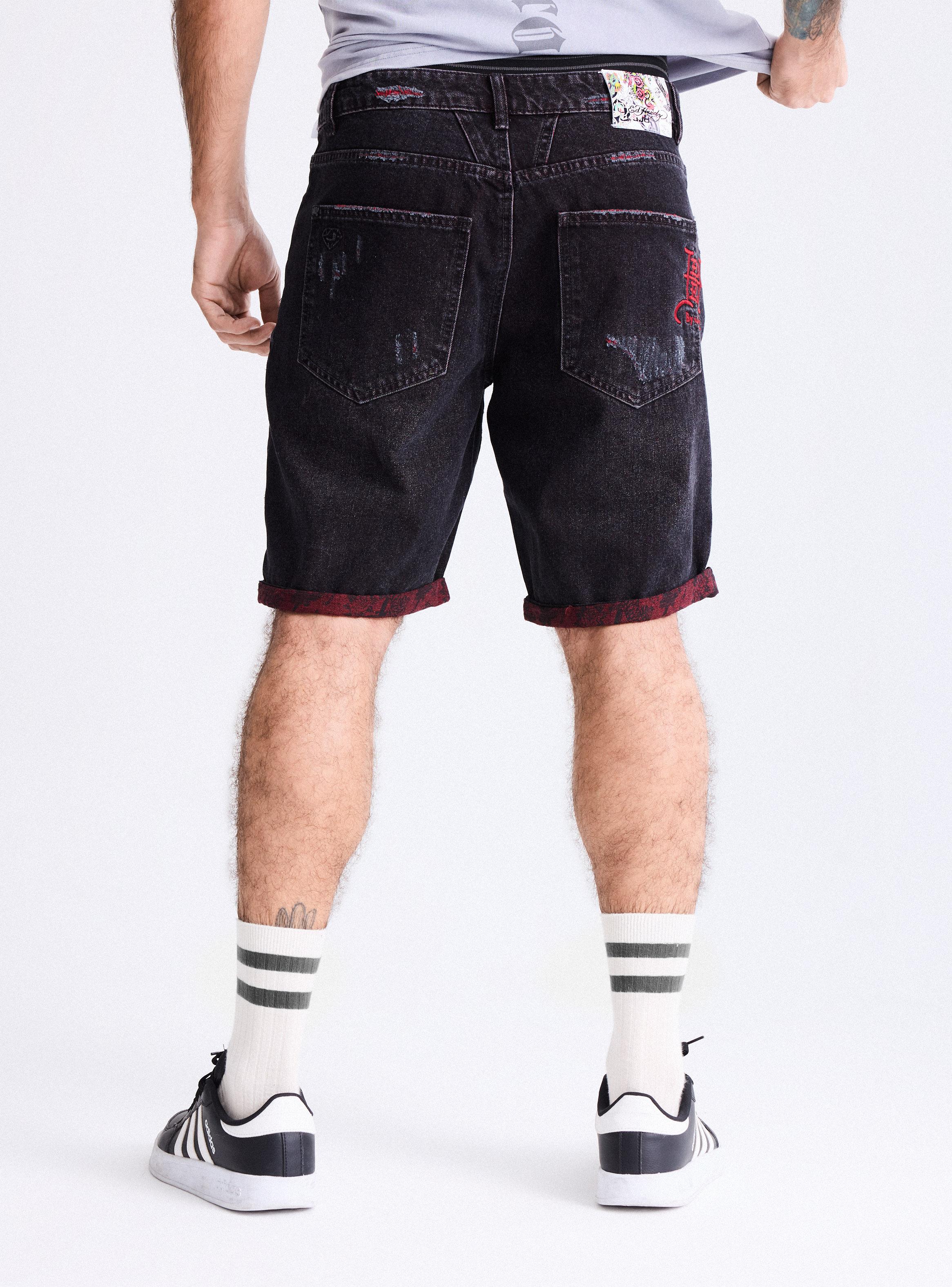 Short Ed Hardy Tela Revés Full Print en Basta-1