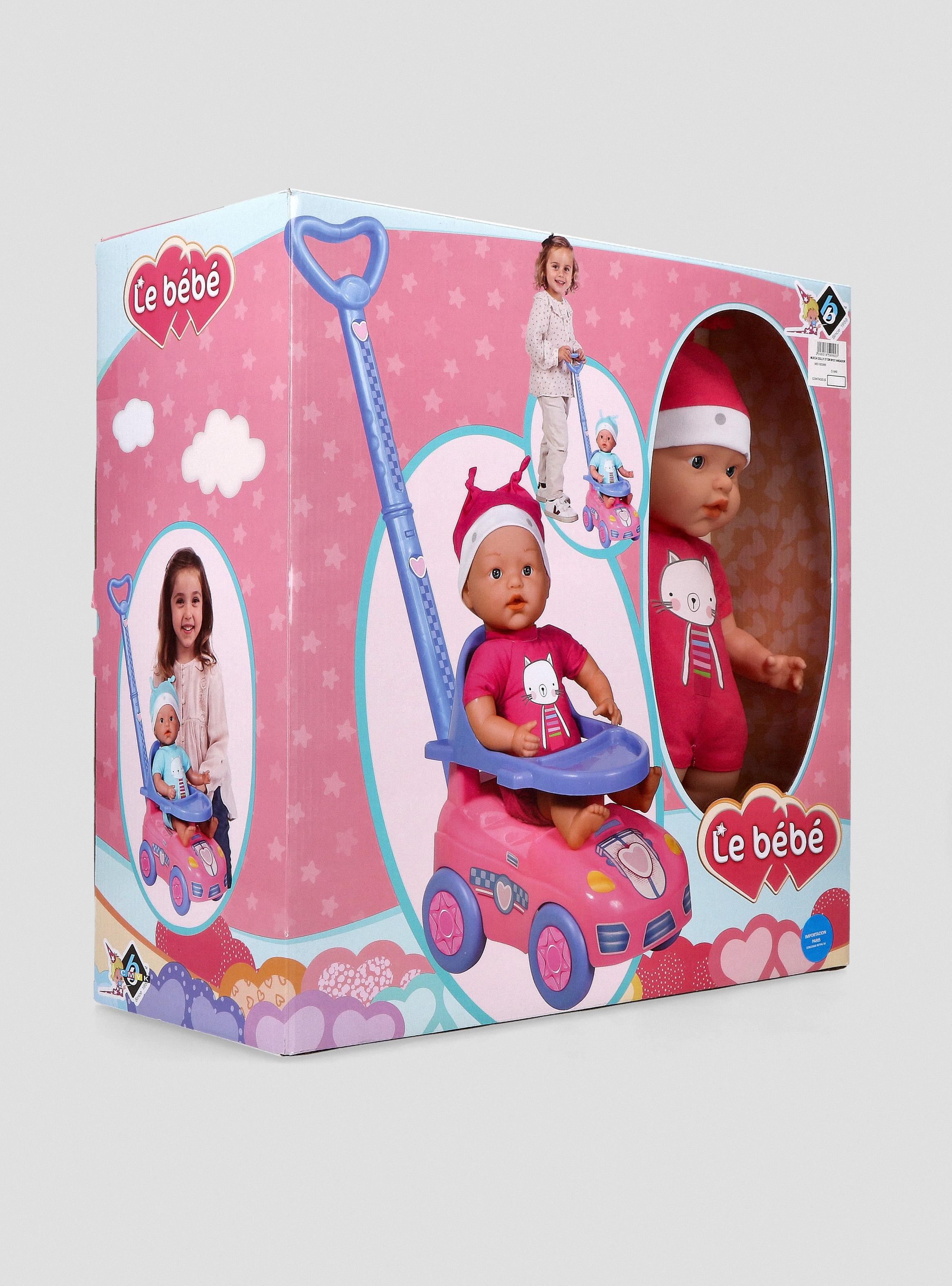 Muñeca Dolly + Correpasillo Rosado-2