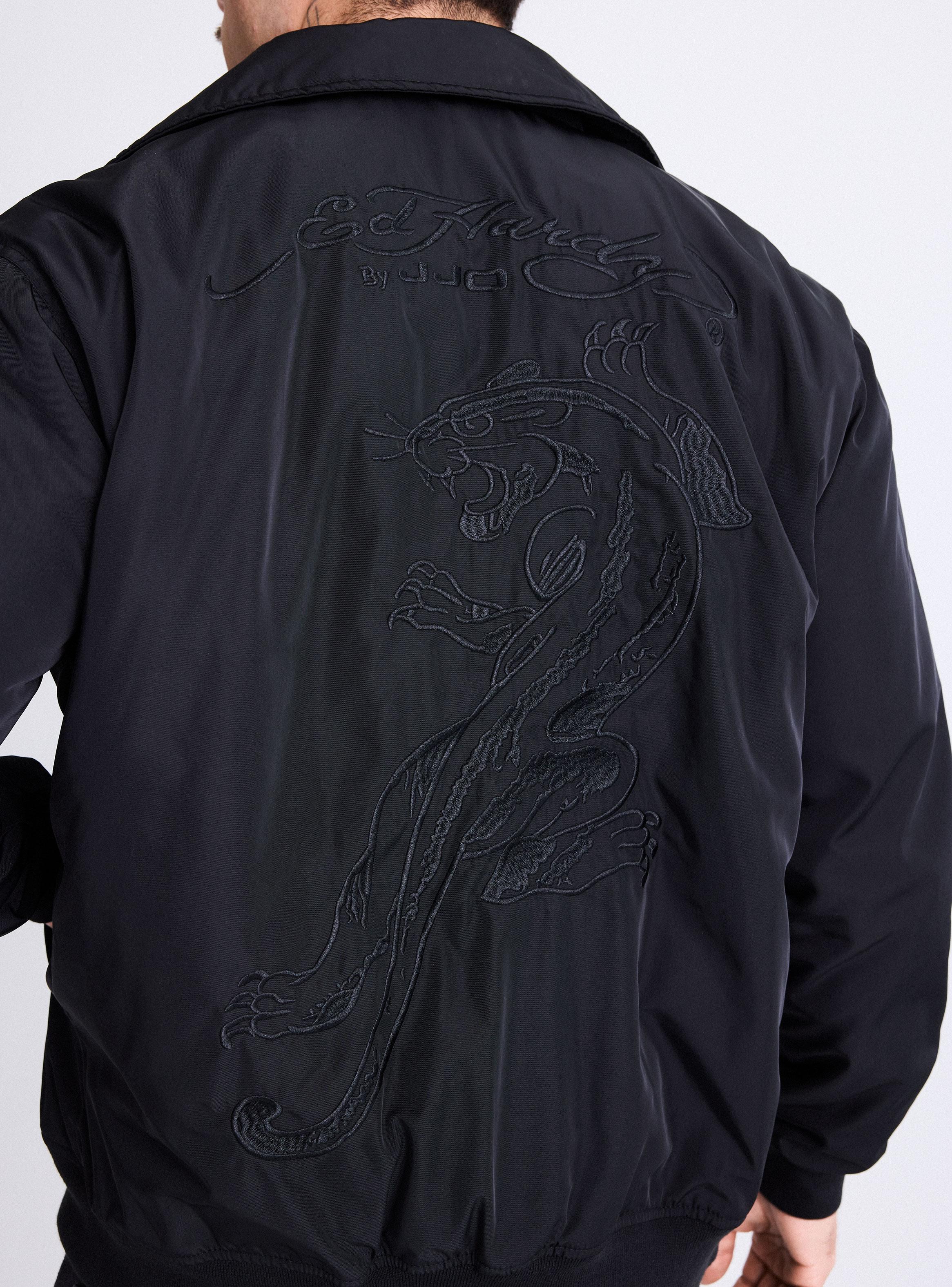 Chaqueta Bomber con Cuello Ed Hardy  Bordado Espald-3