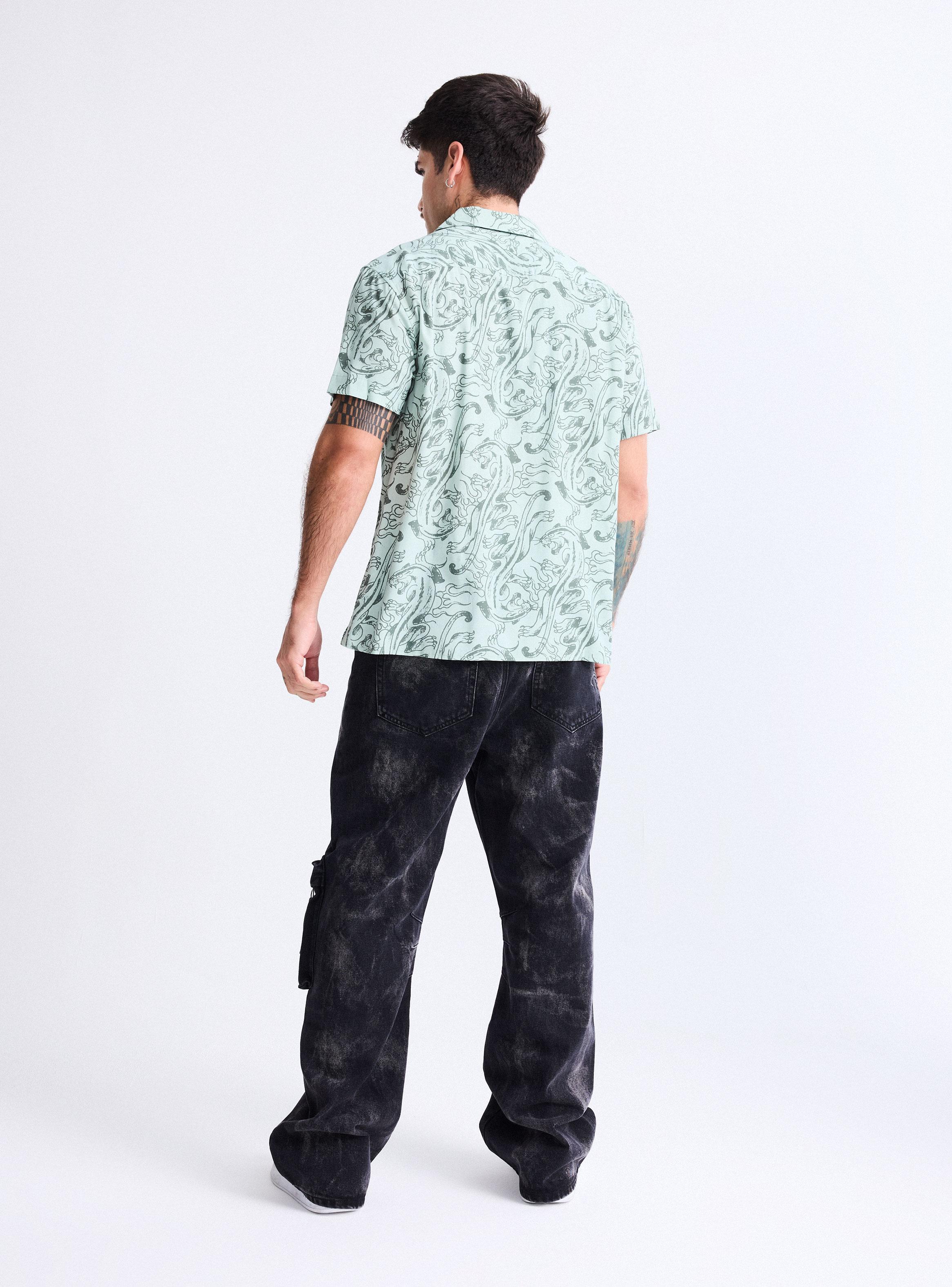 Camisa Ed Hardy Loose Fit Estampado Pantera-5