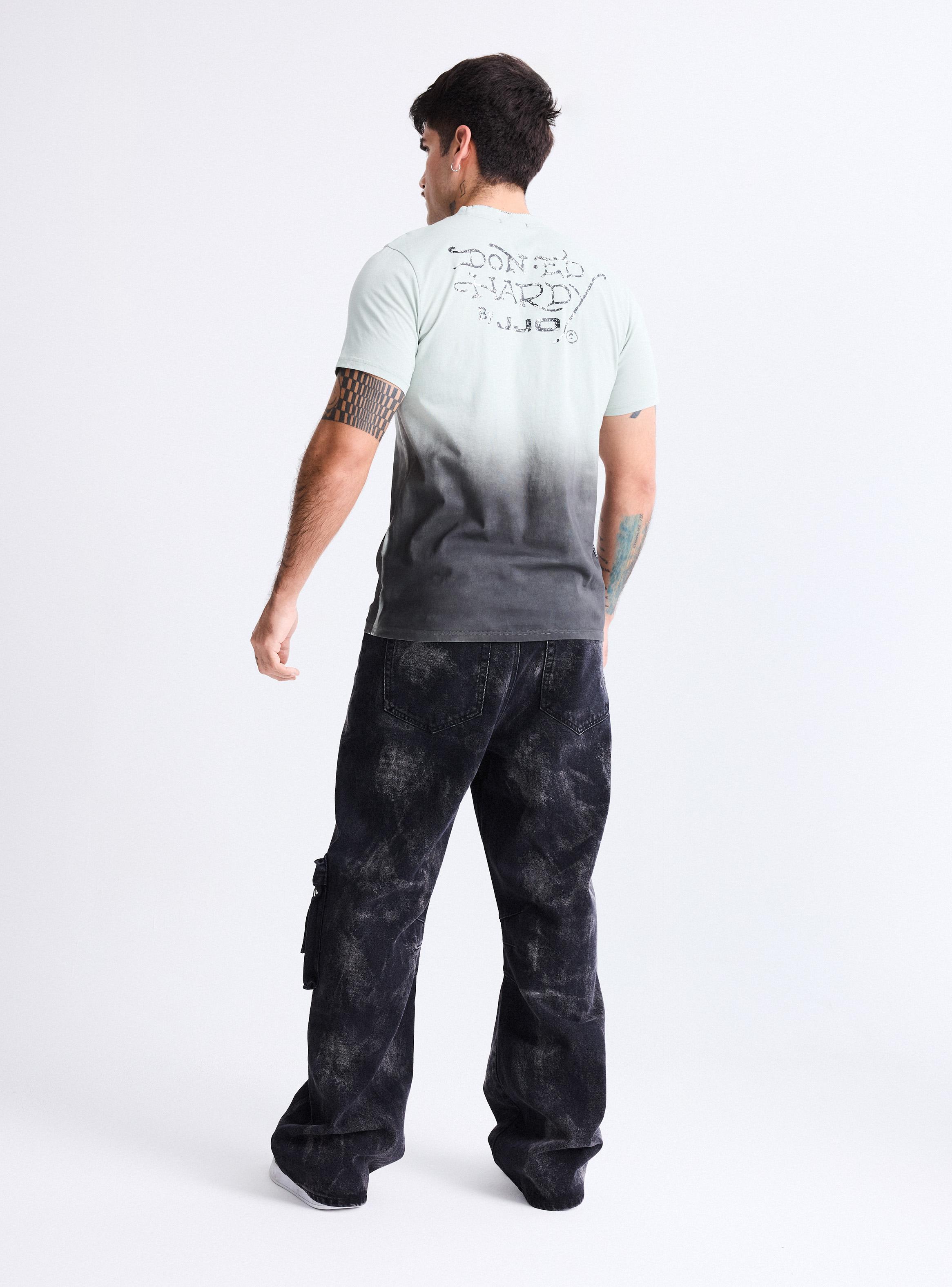 Polera Ed Hardy Lavado Gradiente Estampado Metalizado-5
