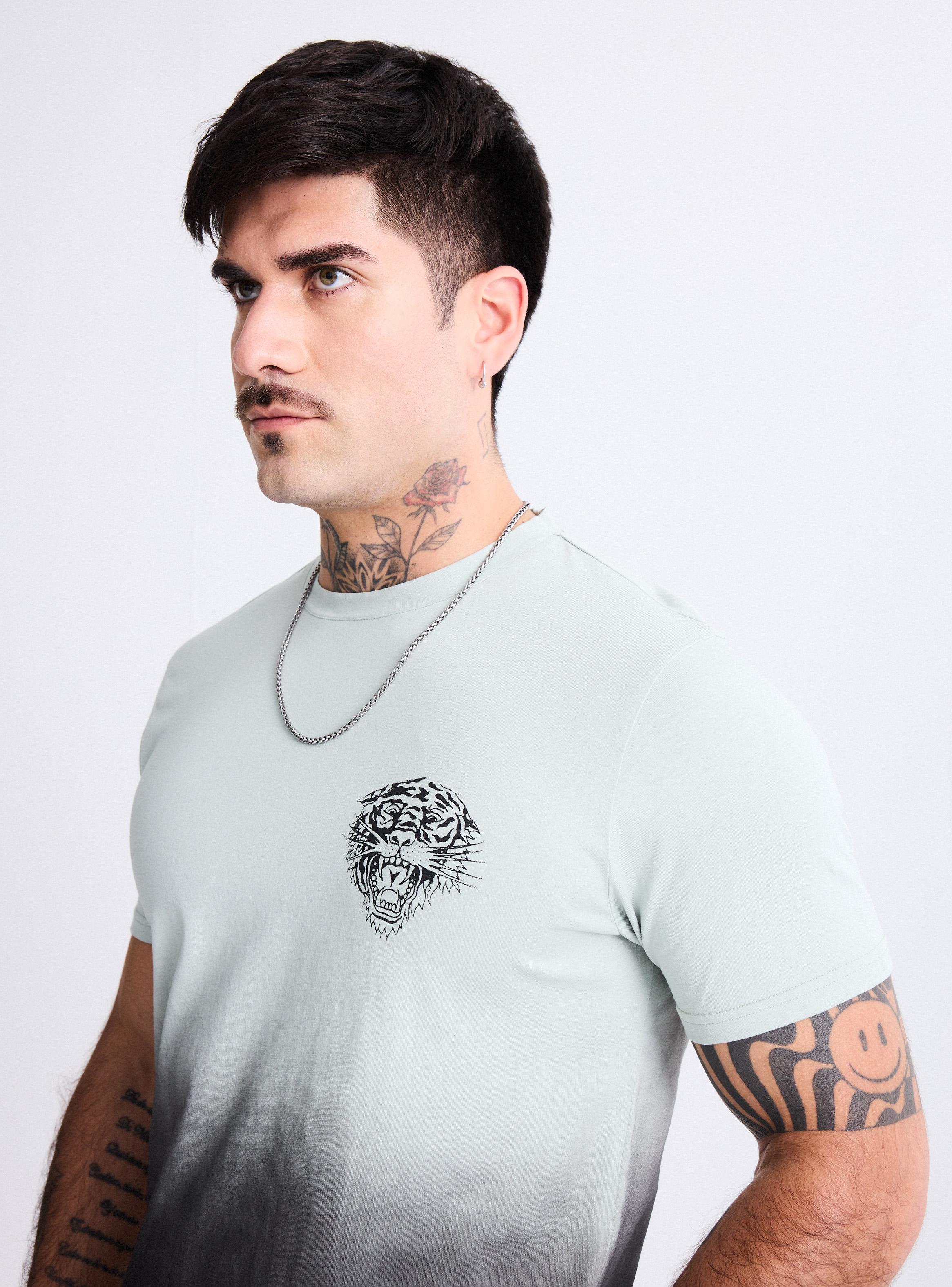 Polera Ed Hardy Lavado Gradiente Estampado Metalizado-2