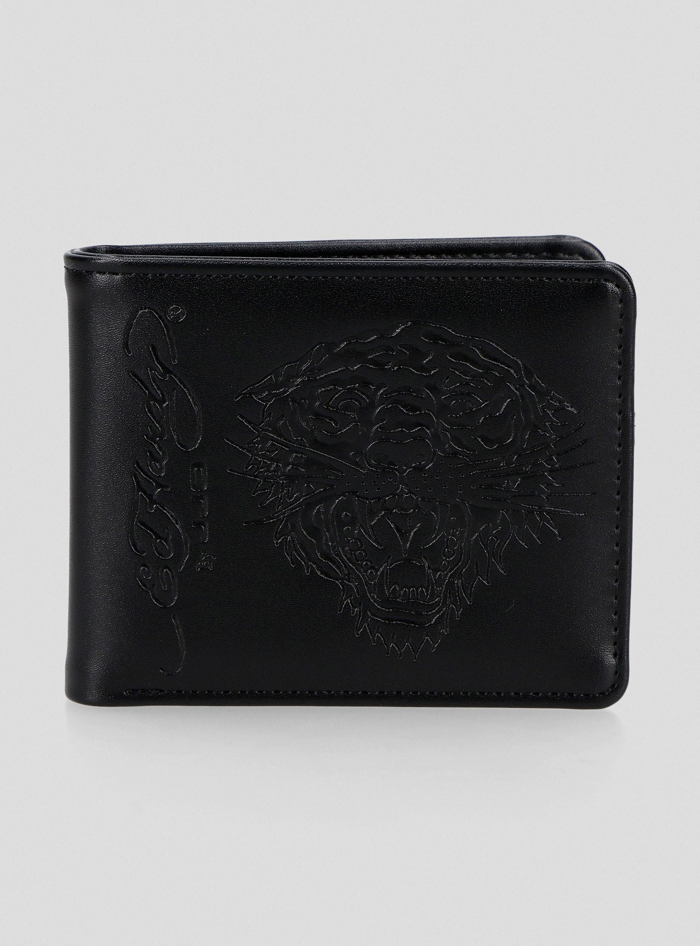 Billetera Simil Cuero Ed Hardy Tigre en Bajo Relieve-0