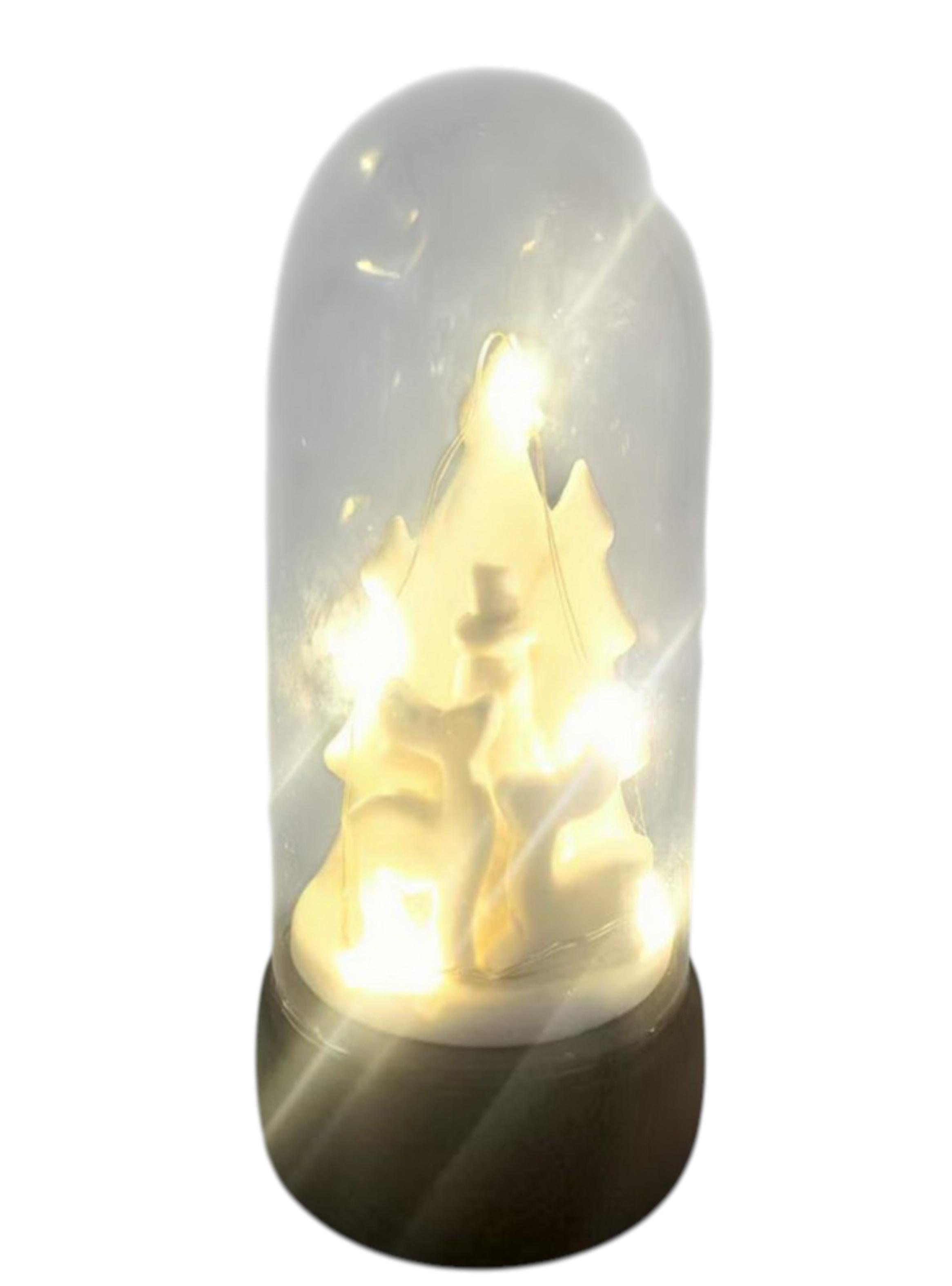 Adorno Vidrio White Luz 2-2