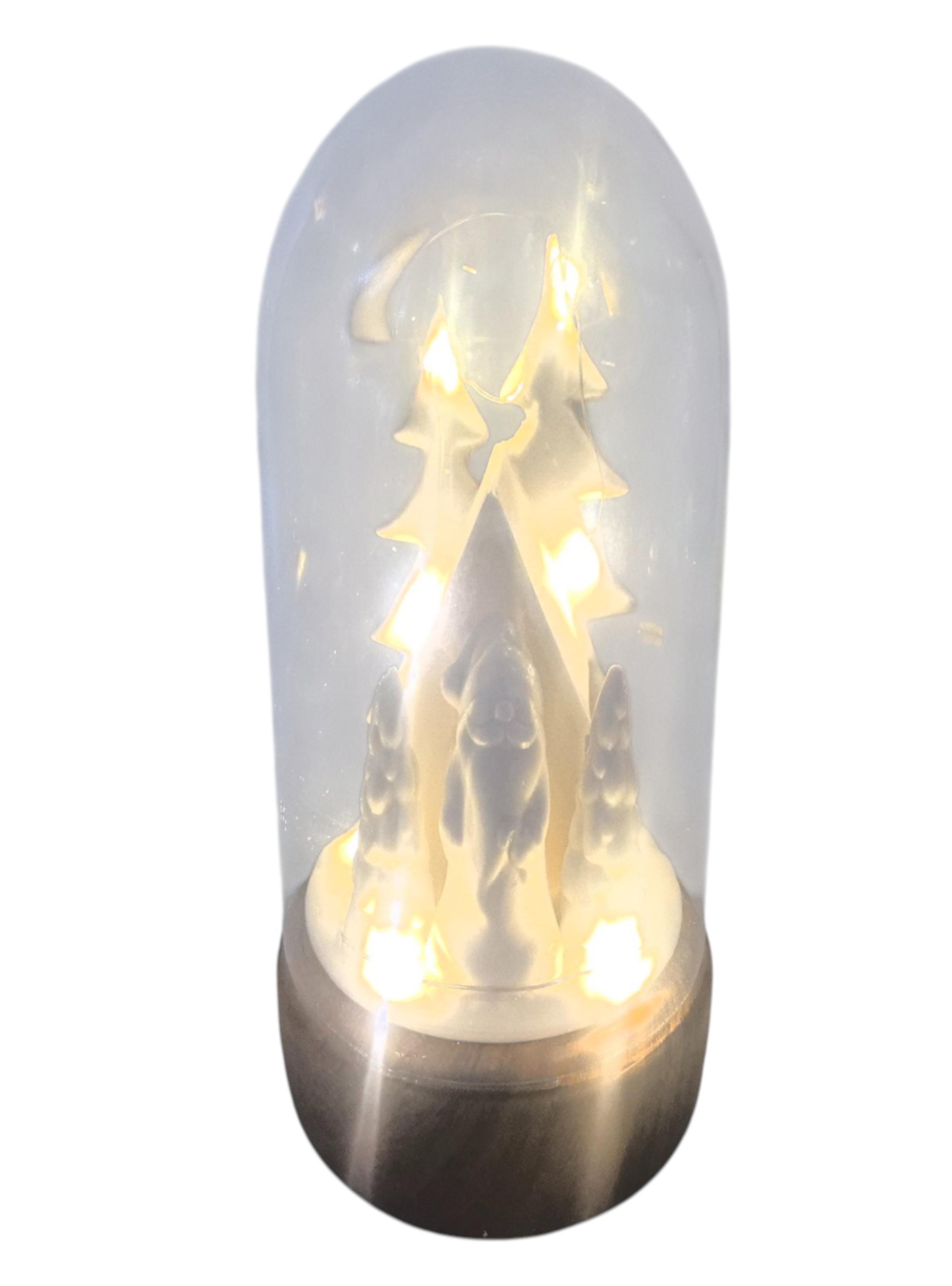 Adorno Vidrio White Luz 1-2