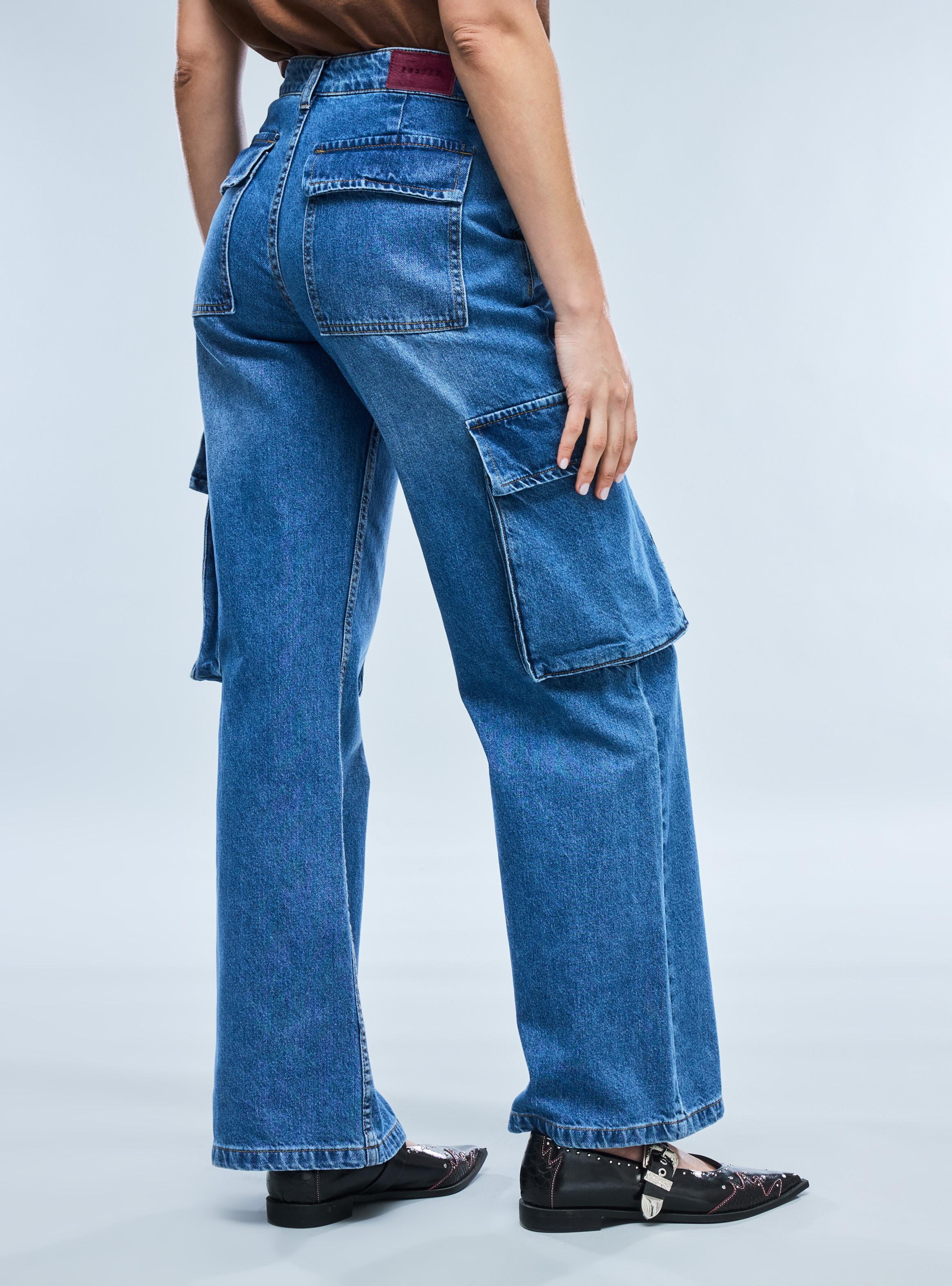 Jeans Wide Leg Cargo-1