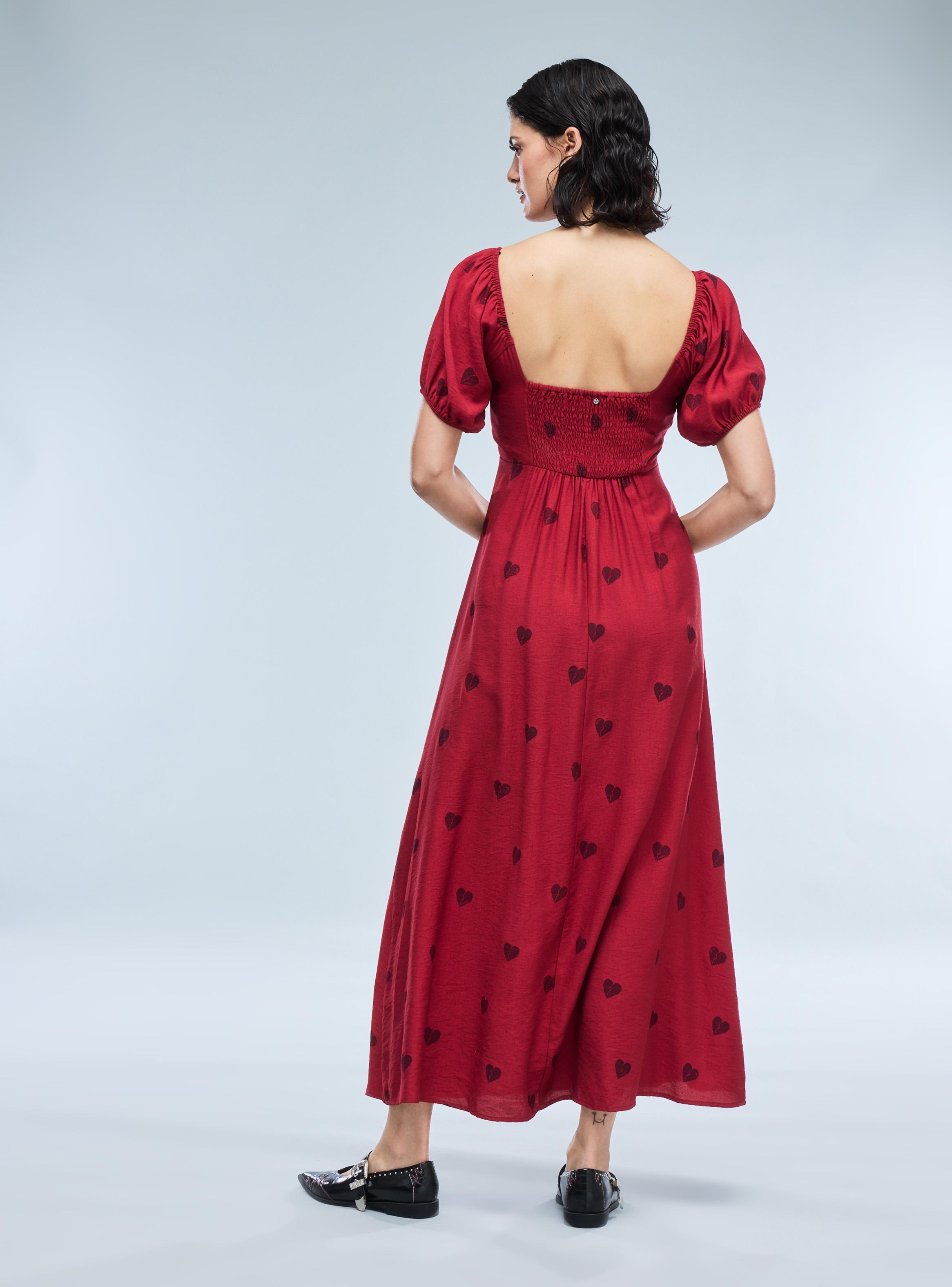 Vestido Estampado Largo Color-5