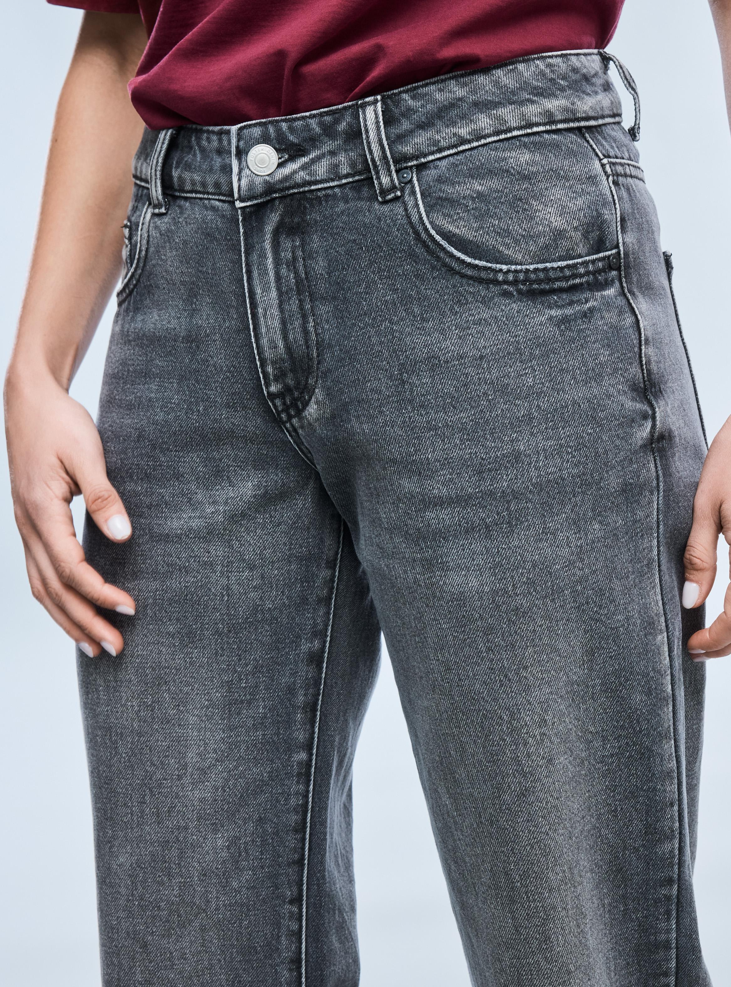 Jeans Wide Leg 5 Bolsillos Tiro Medio-2