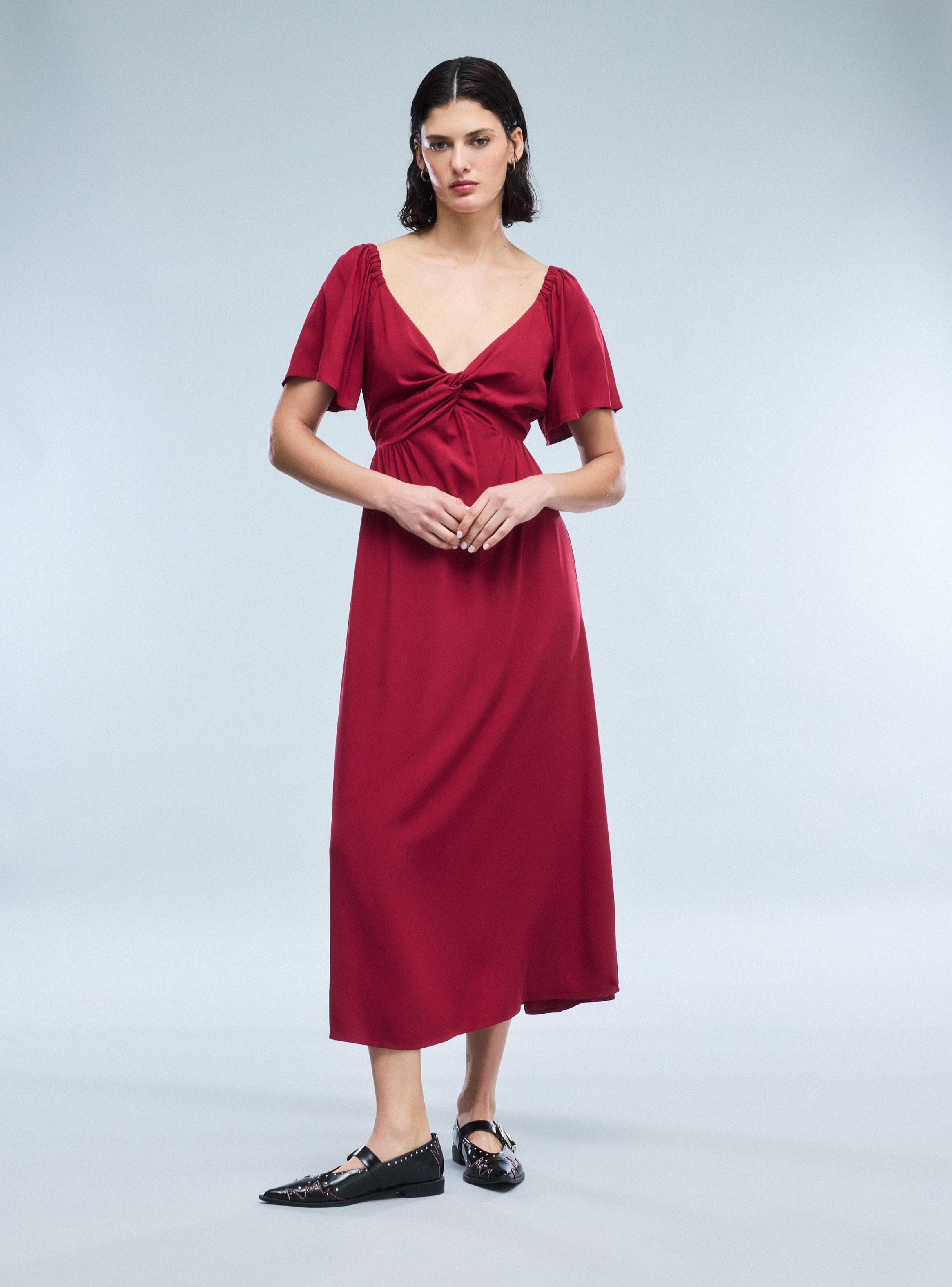 Vestido Escote Cruzado-4