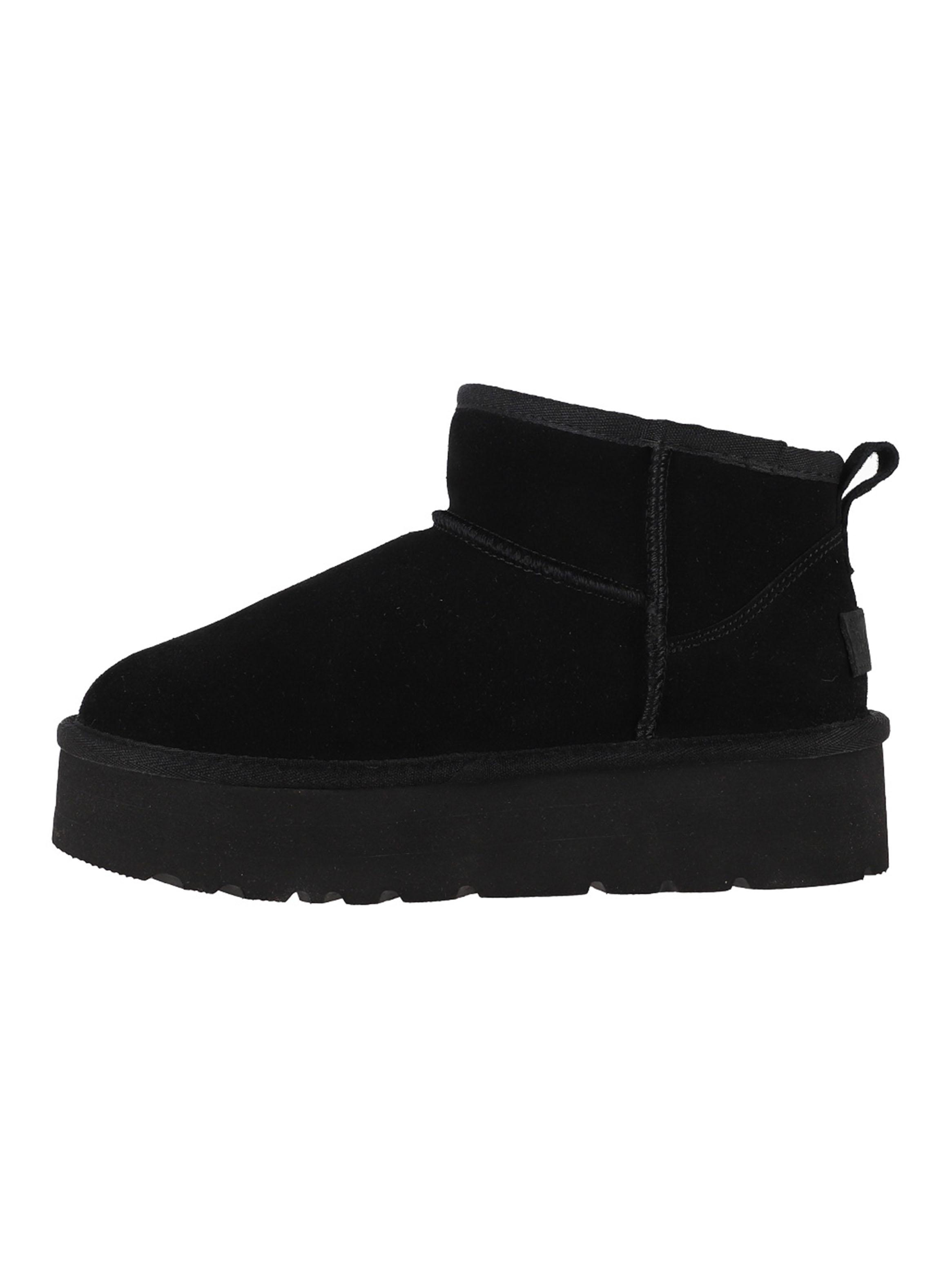 Bota Lisa Blas Mini Plataforma Cuero Mujer-2