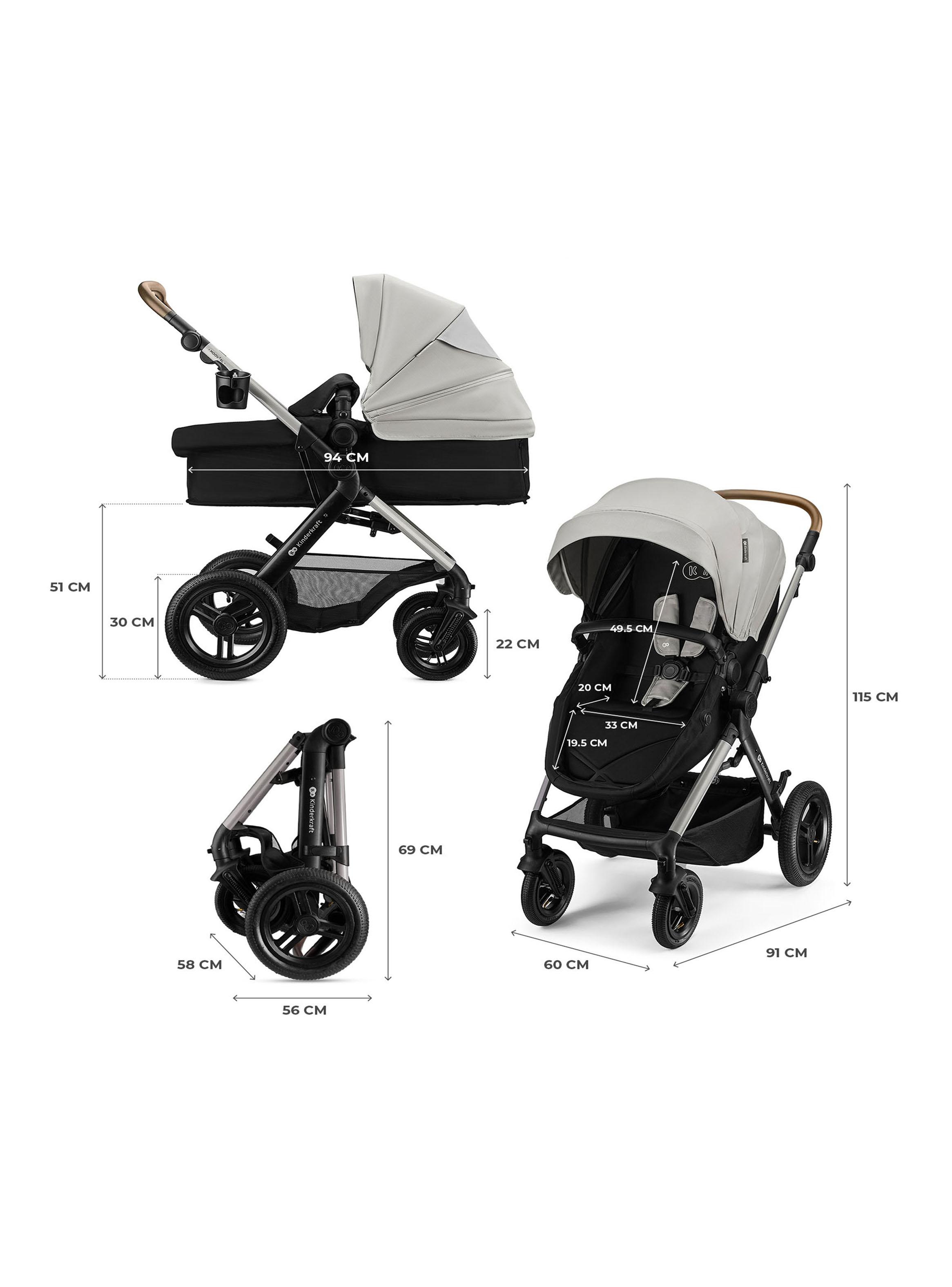 Coche Travel System Moov2 Xl Air Moon Grey-1