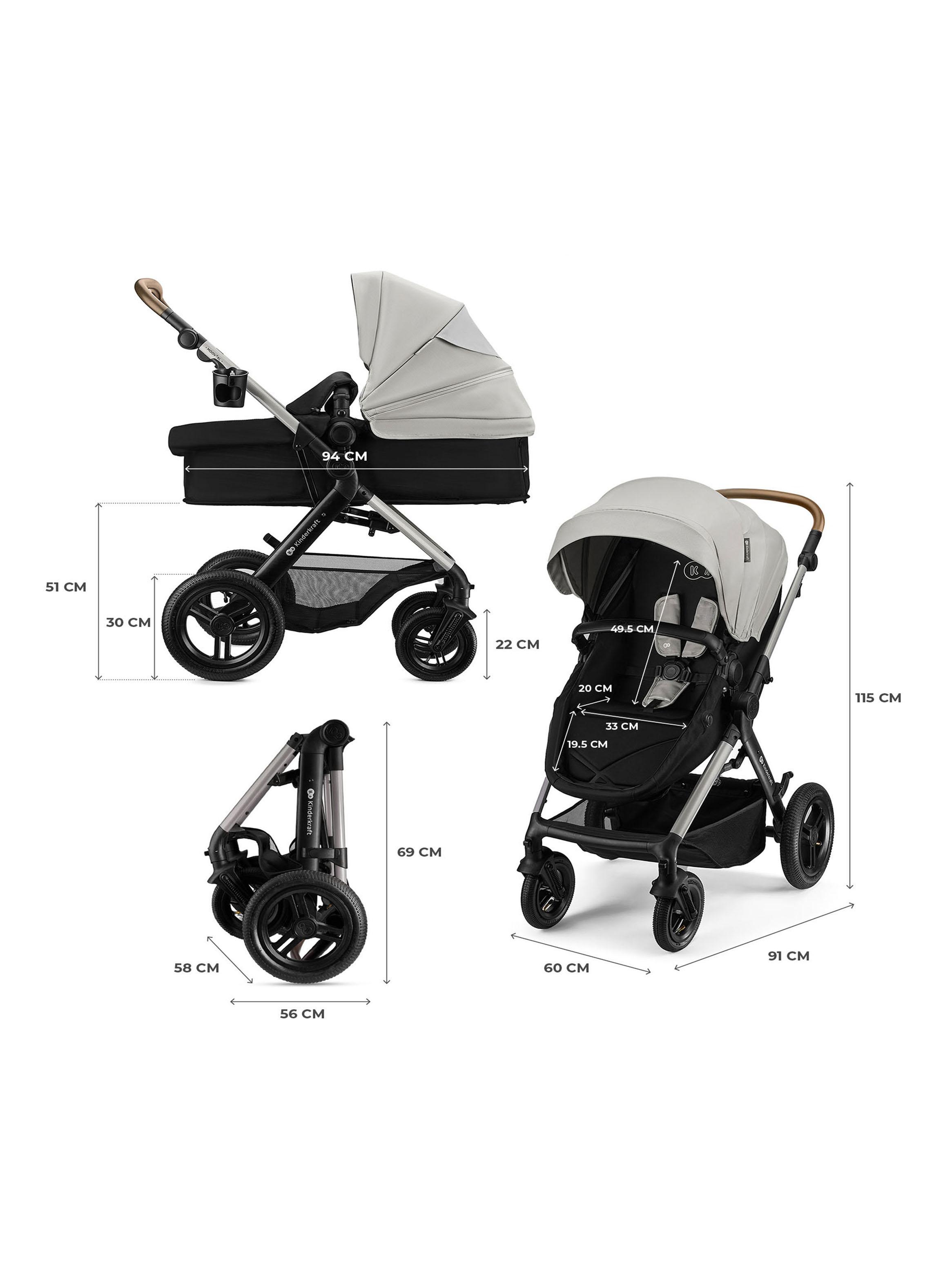 Coche Travel System Moov2 Xl Air Grey+Base-1