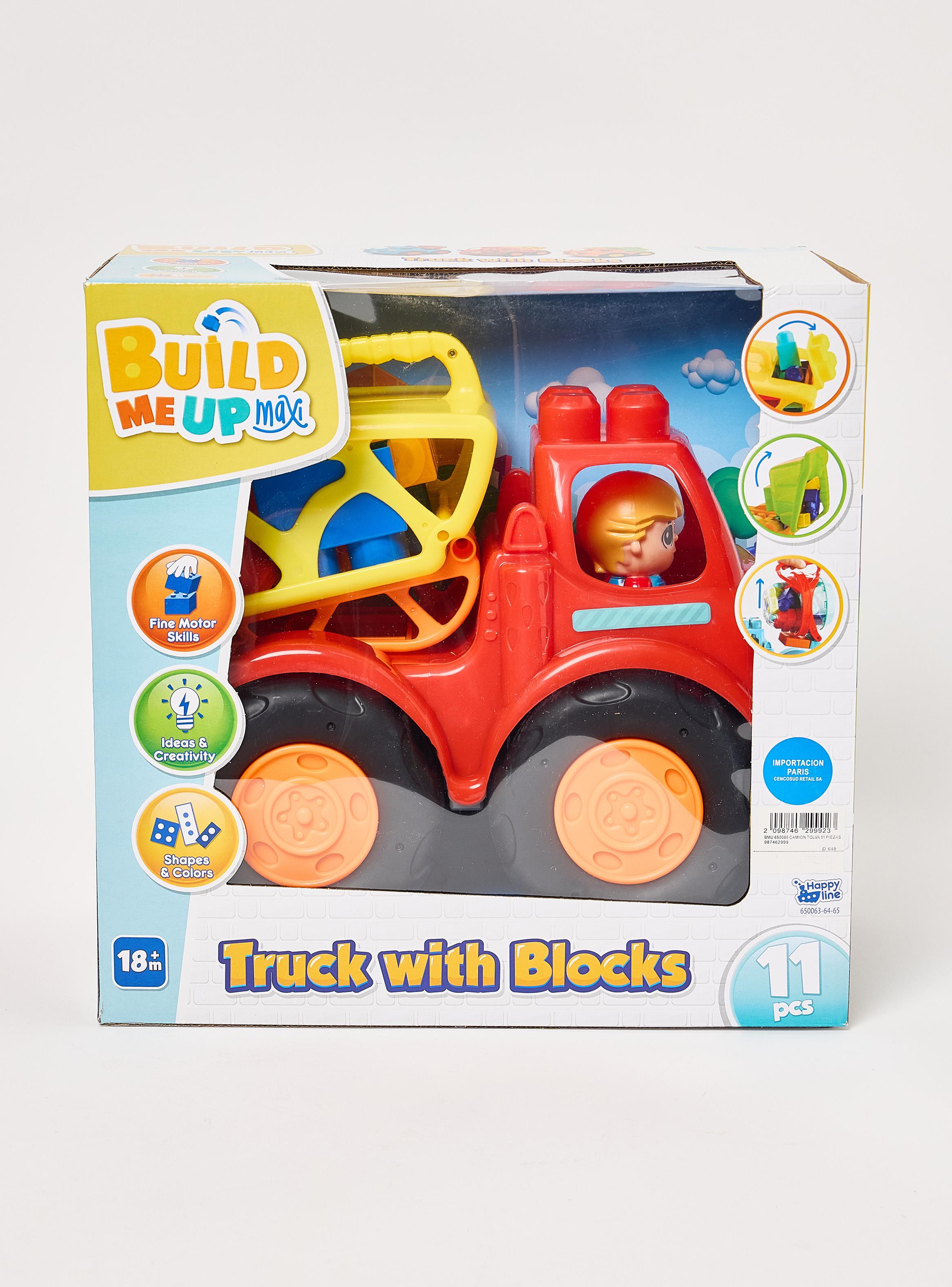 Bloques Maxi 11 Piezas + Camión Volquete-2