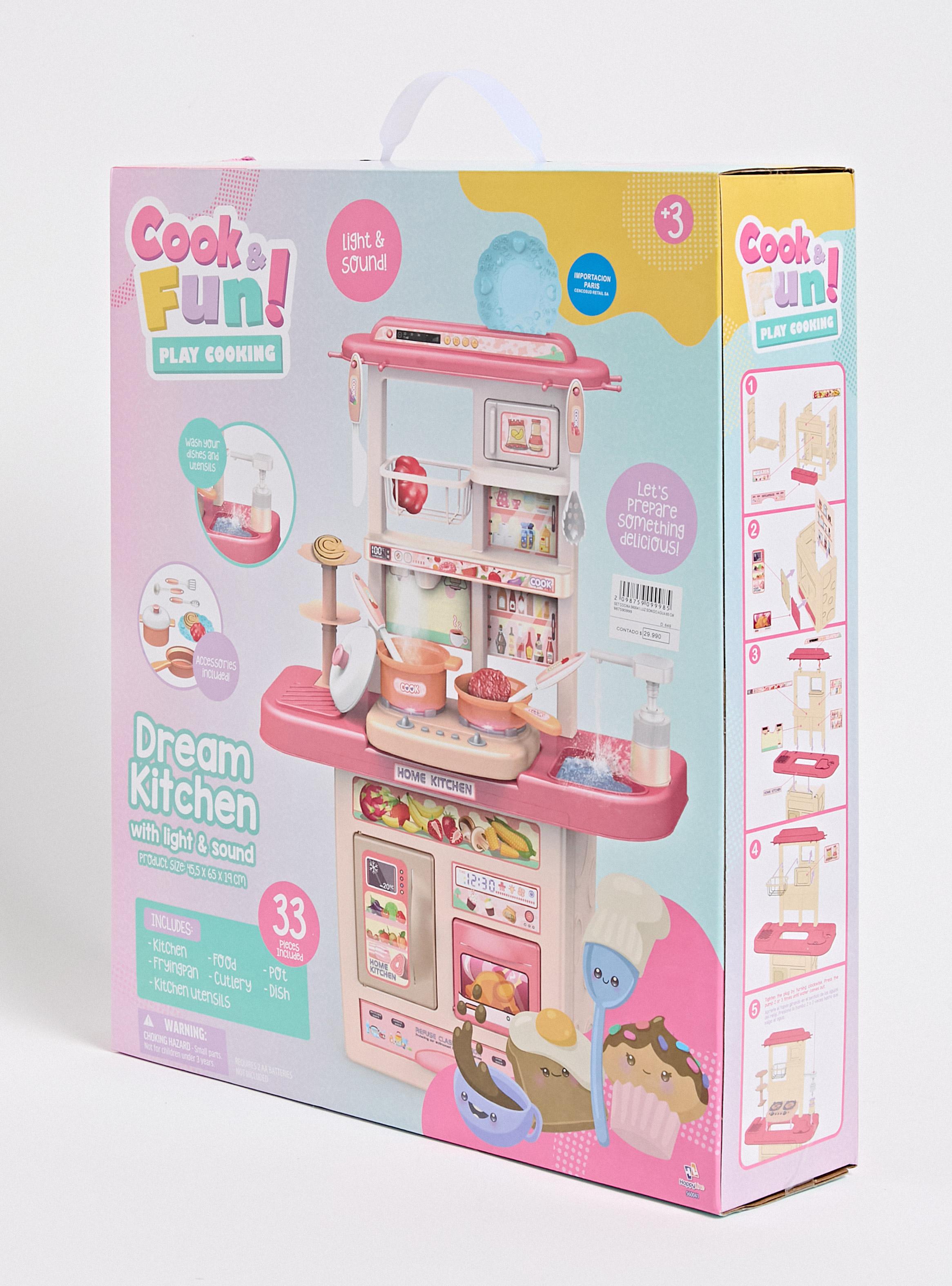 Juguete Mini Hogar Set Cocina con Luz y Sonido-5