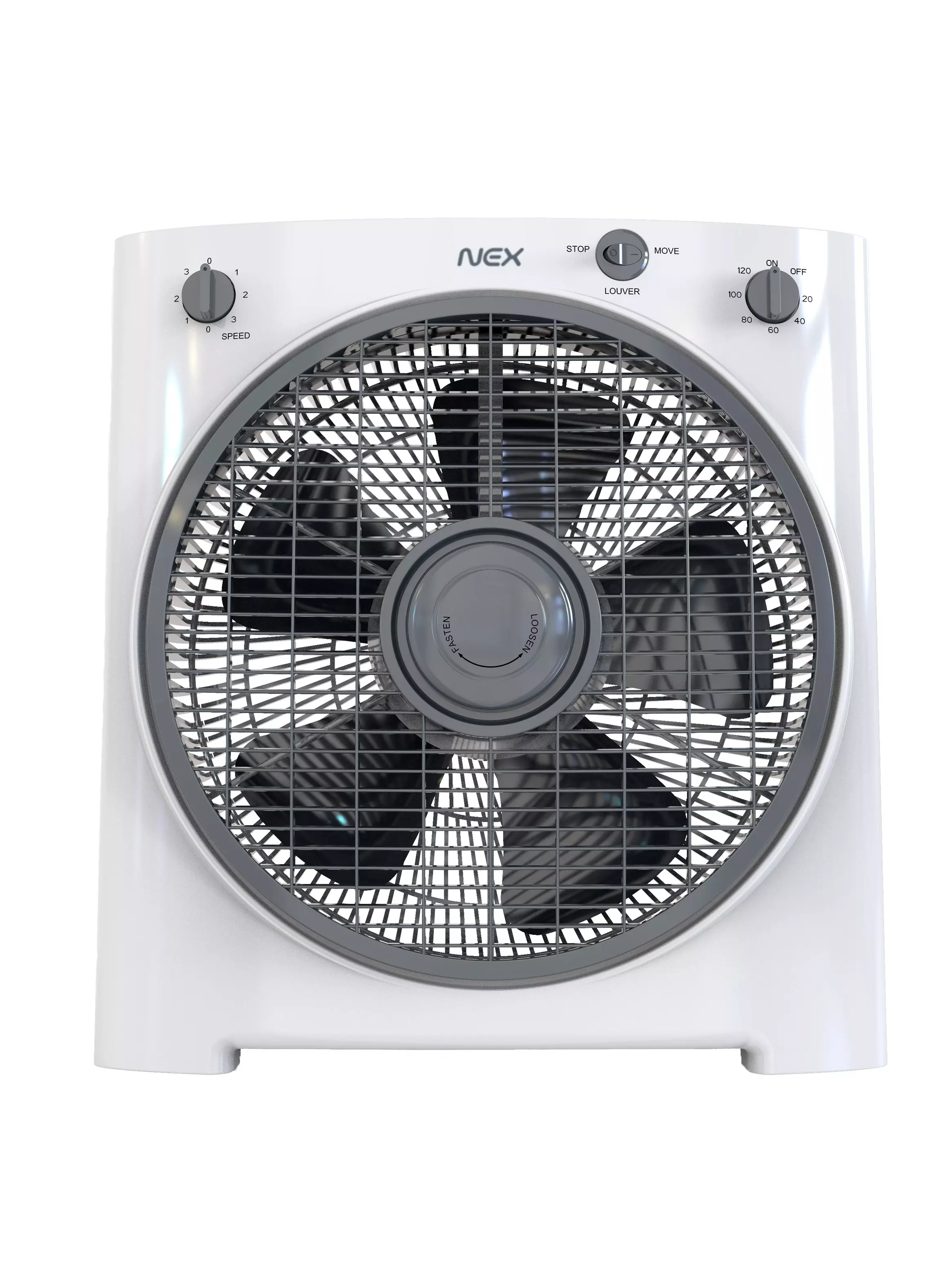 Ventilador Box 12' 40W VBX1226-W&B Blanco-1