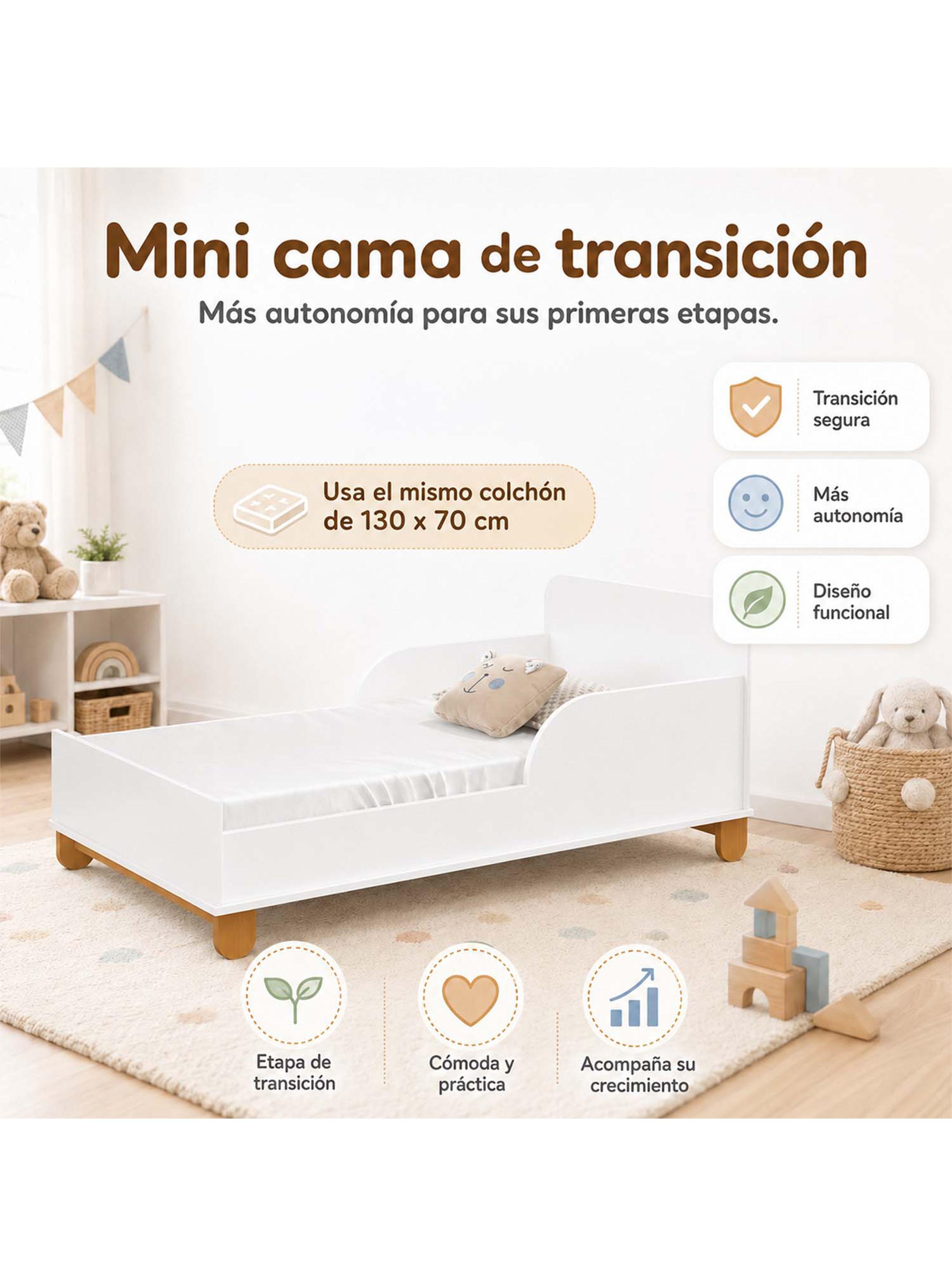 Cuna Madera New Zupi Blanca-4