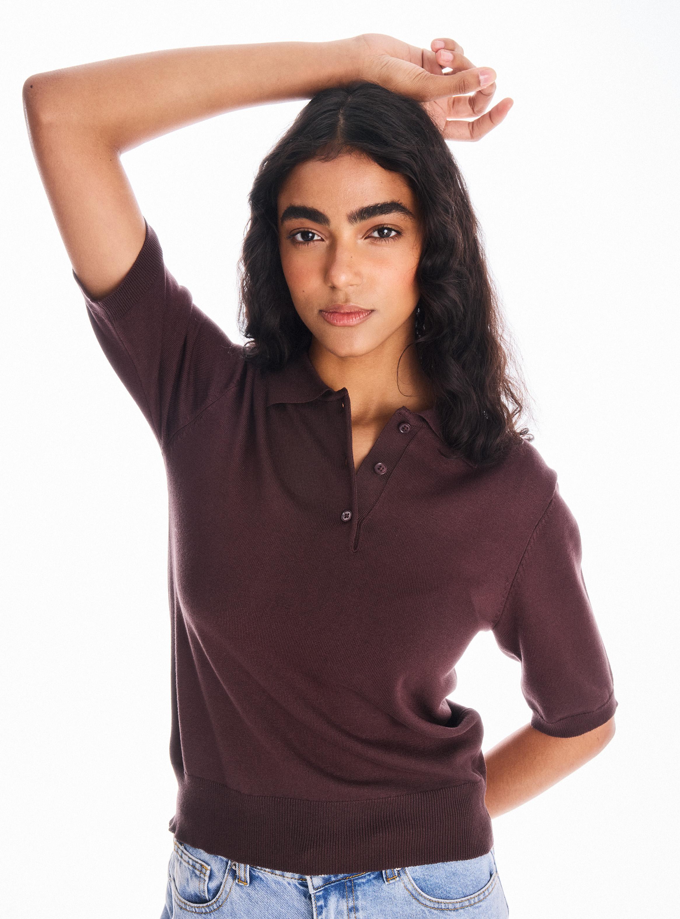 Polera Cuello Polo Manga Corta-3