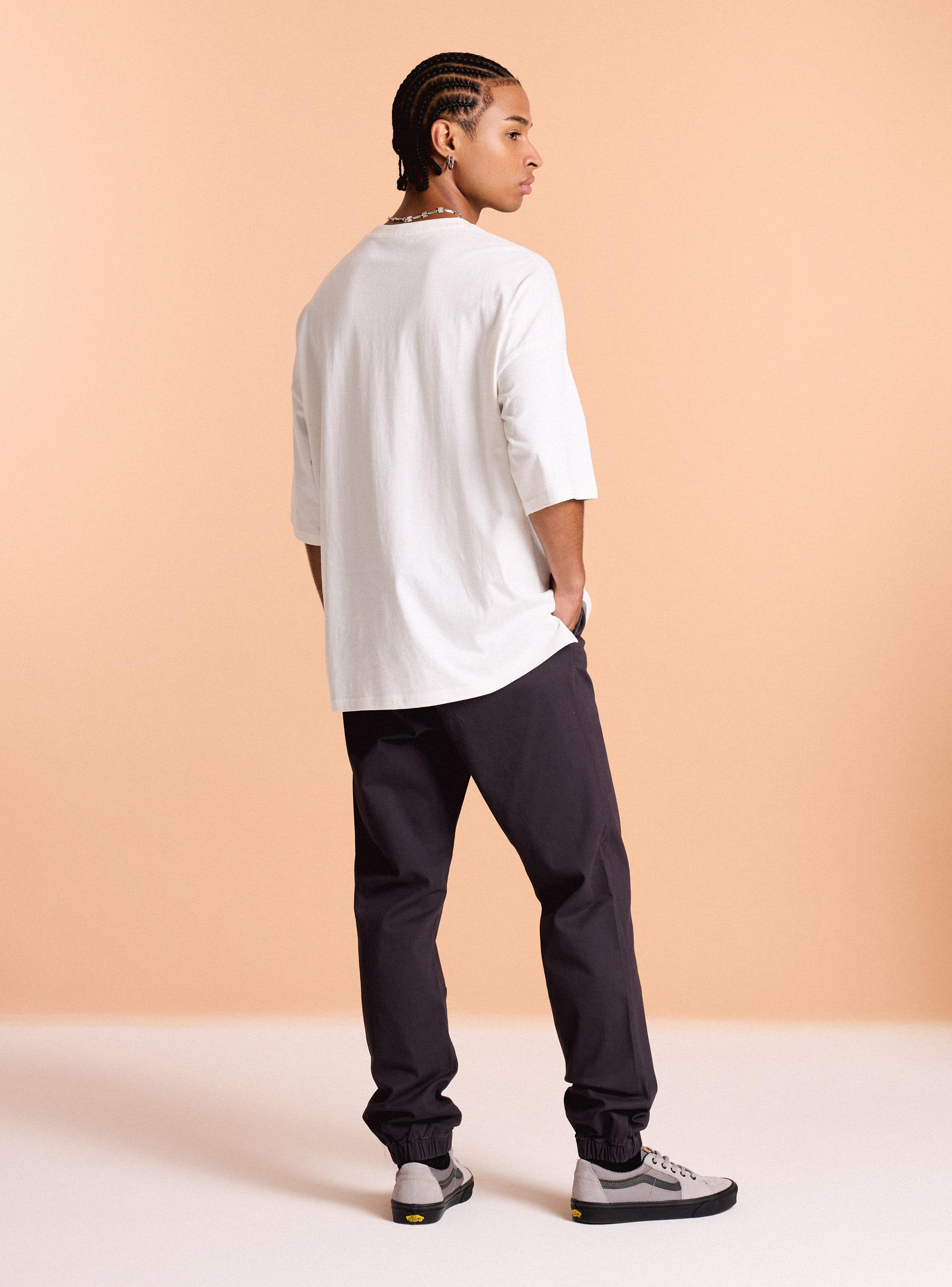 Pantalón Pull On y Elástico en los Tobillos-5