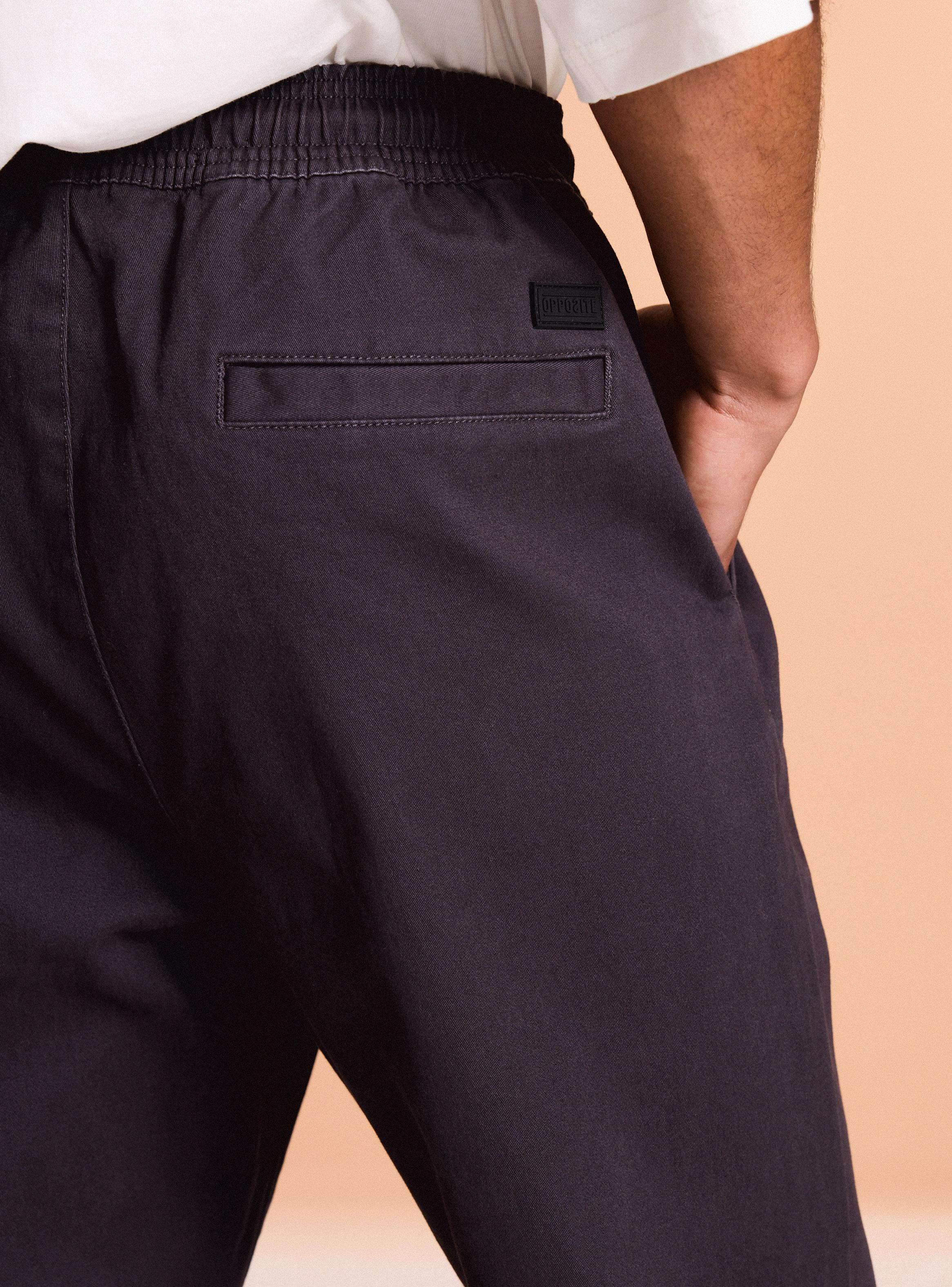 Pantalón Pull On y Elástico en los Tobillos-3