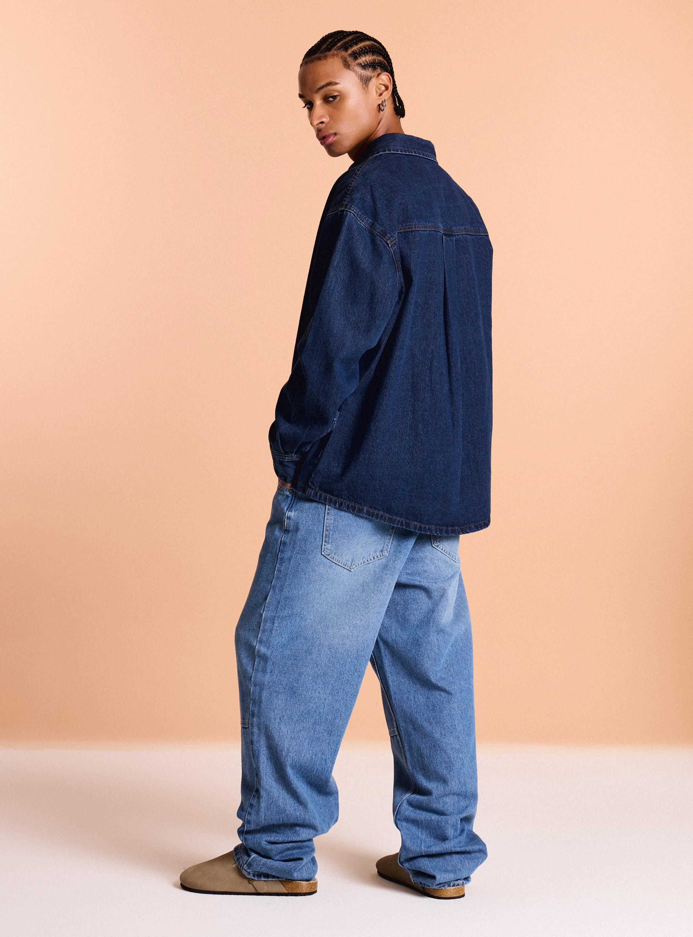Jeans Refuerzos en Piernas Skater-5