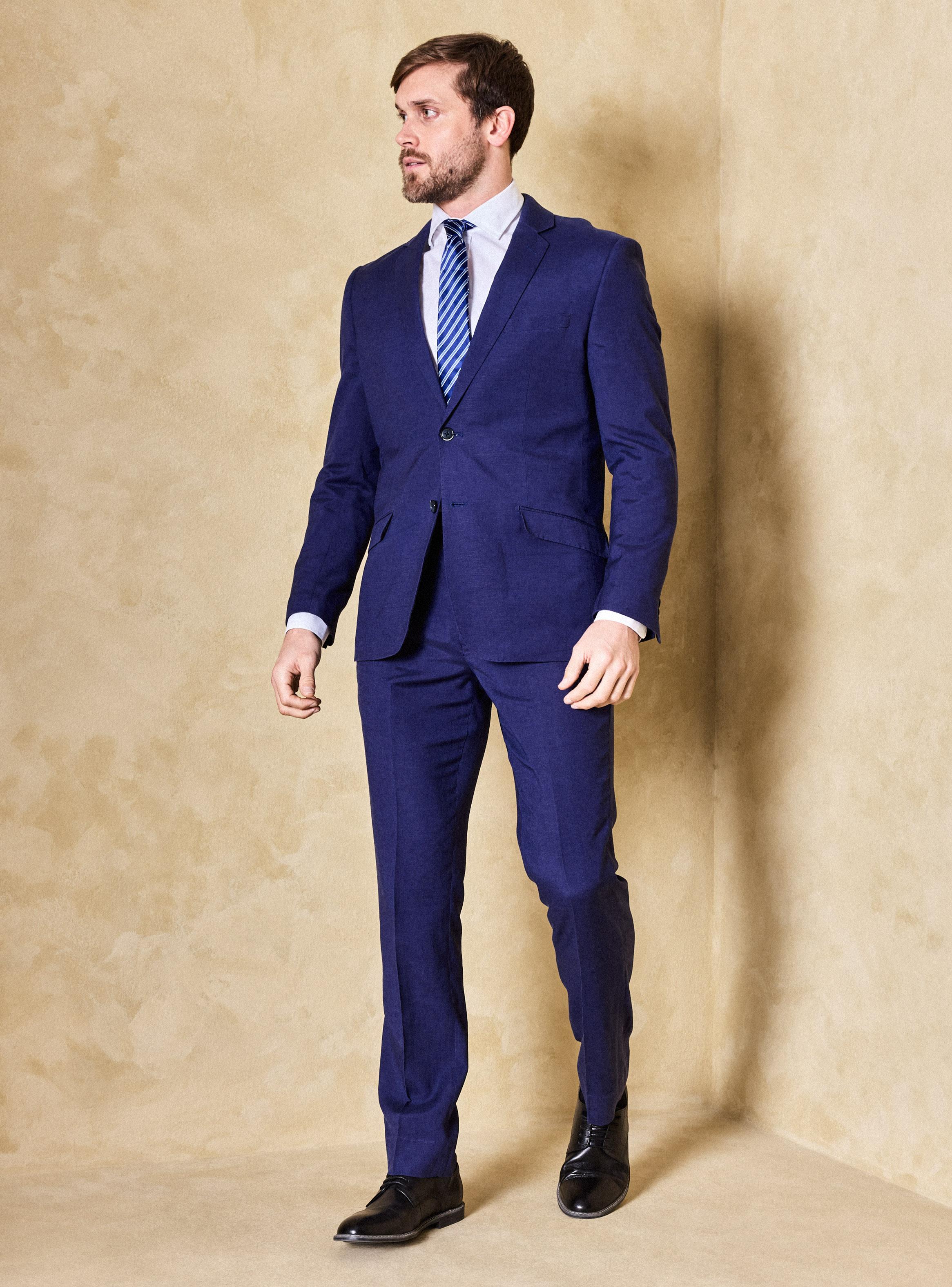 Traje Recto de Lino-2