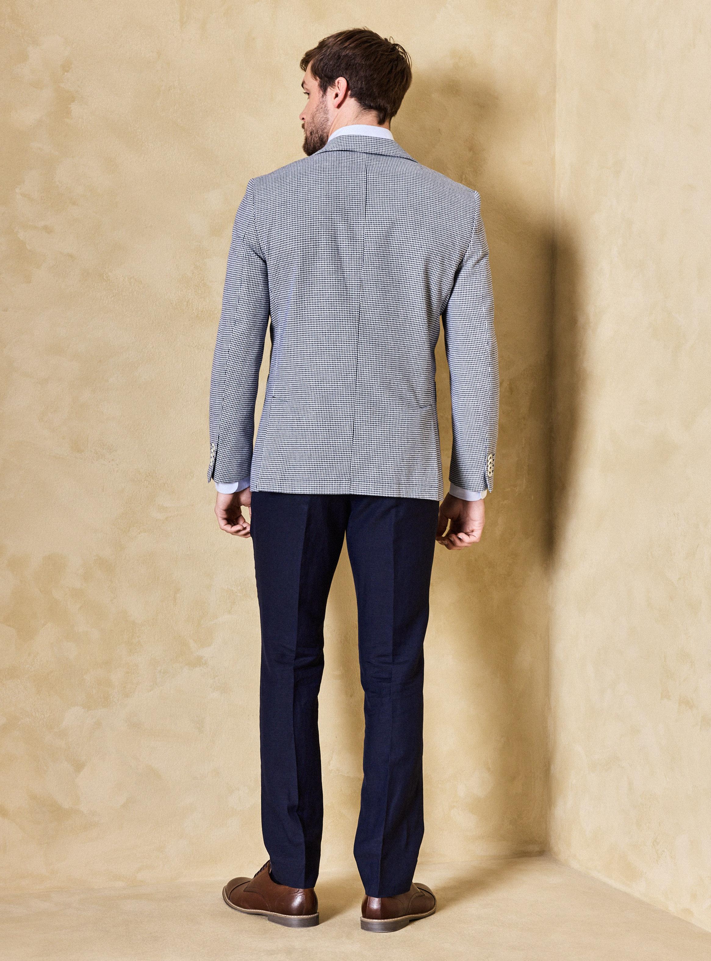 Vestón Recto Slim Fit con Lino Fantasía-3