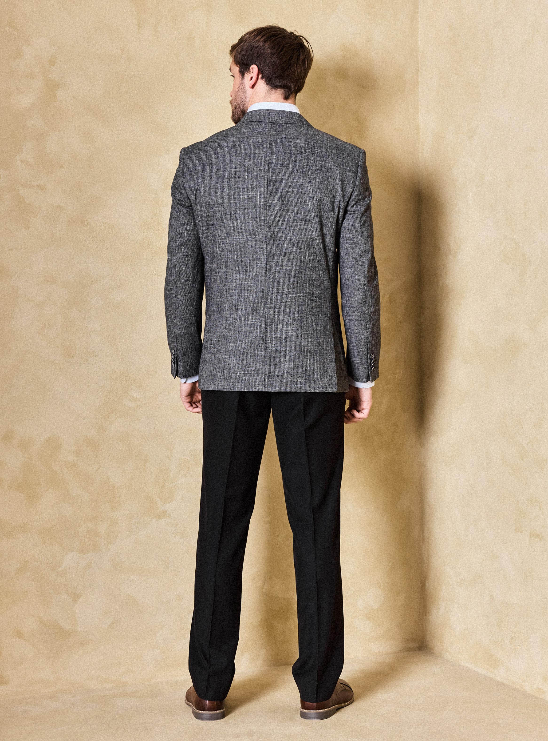 Vestón Recto Slim Fit con Lino Liso-3
