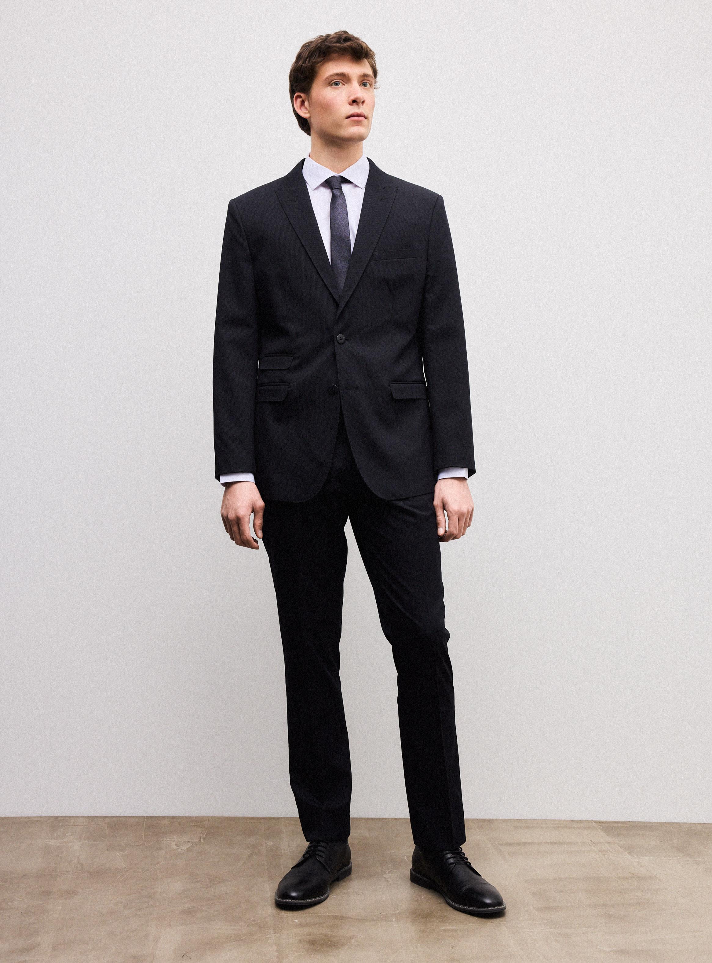 Traje Recto Slim Fit Texturado-4