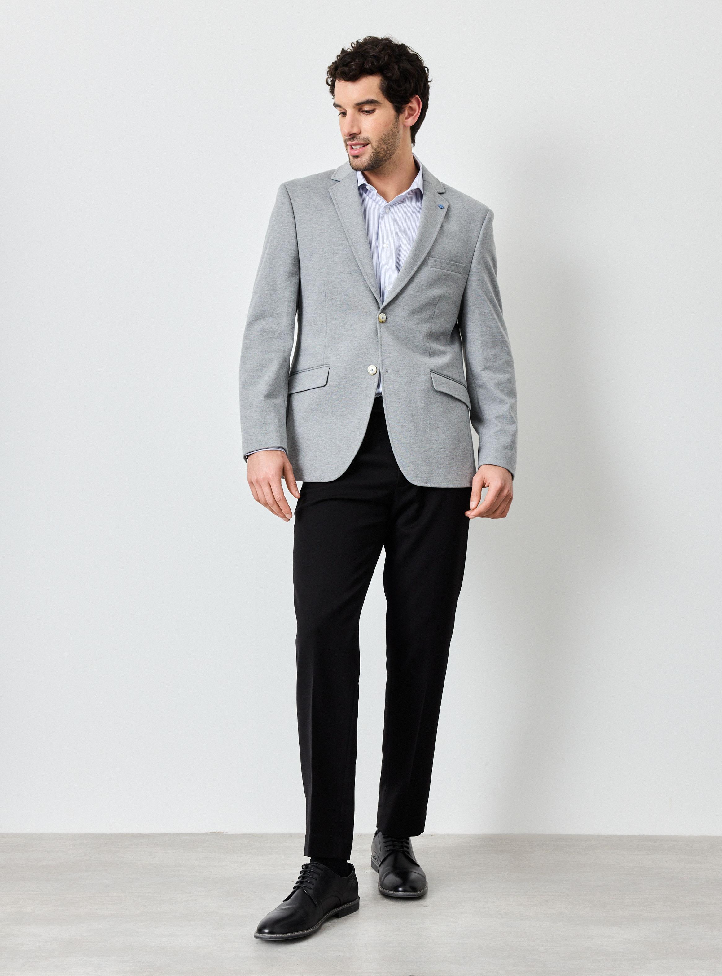 Vestón Recto Knit Slim Fit-4