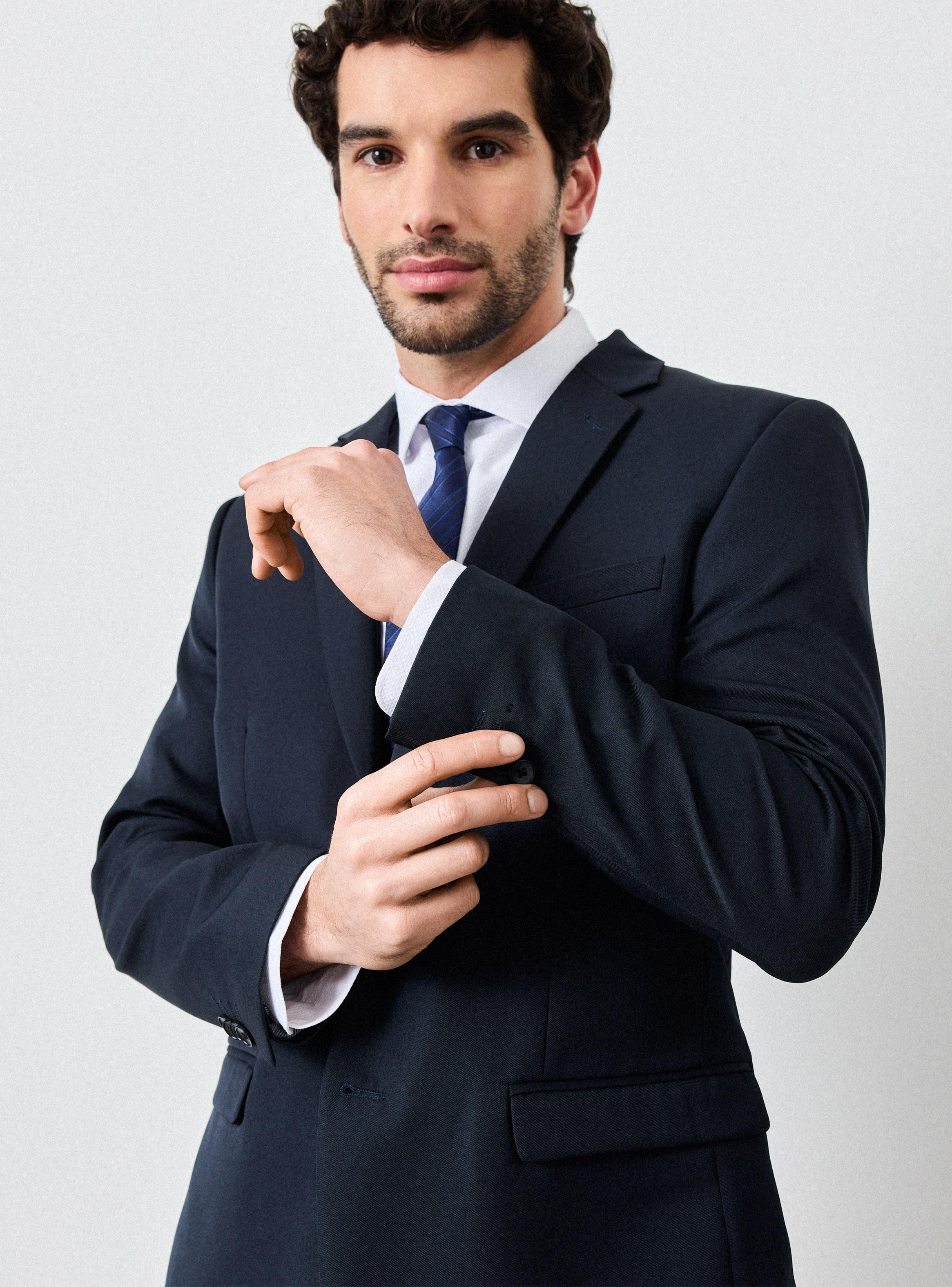 Traje Recto Liso Slim Fit-2