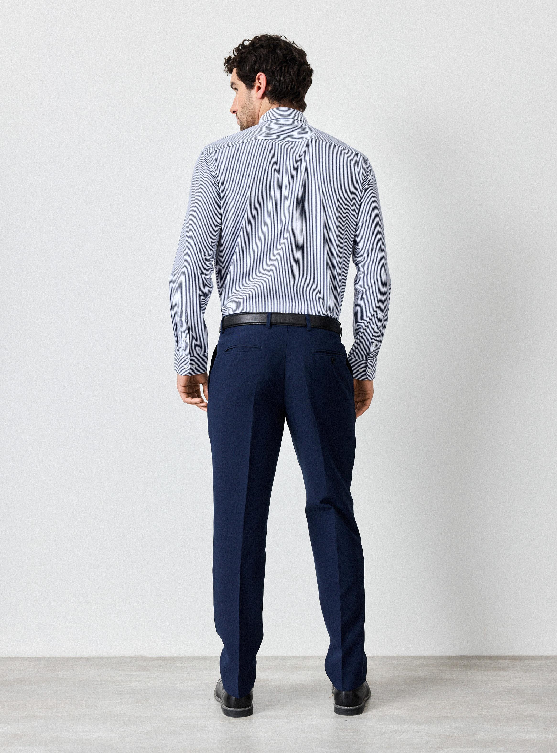 Camisa Slim Fantasía y Liso-5